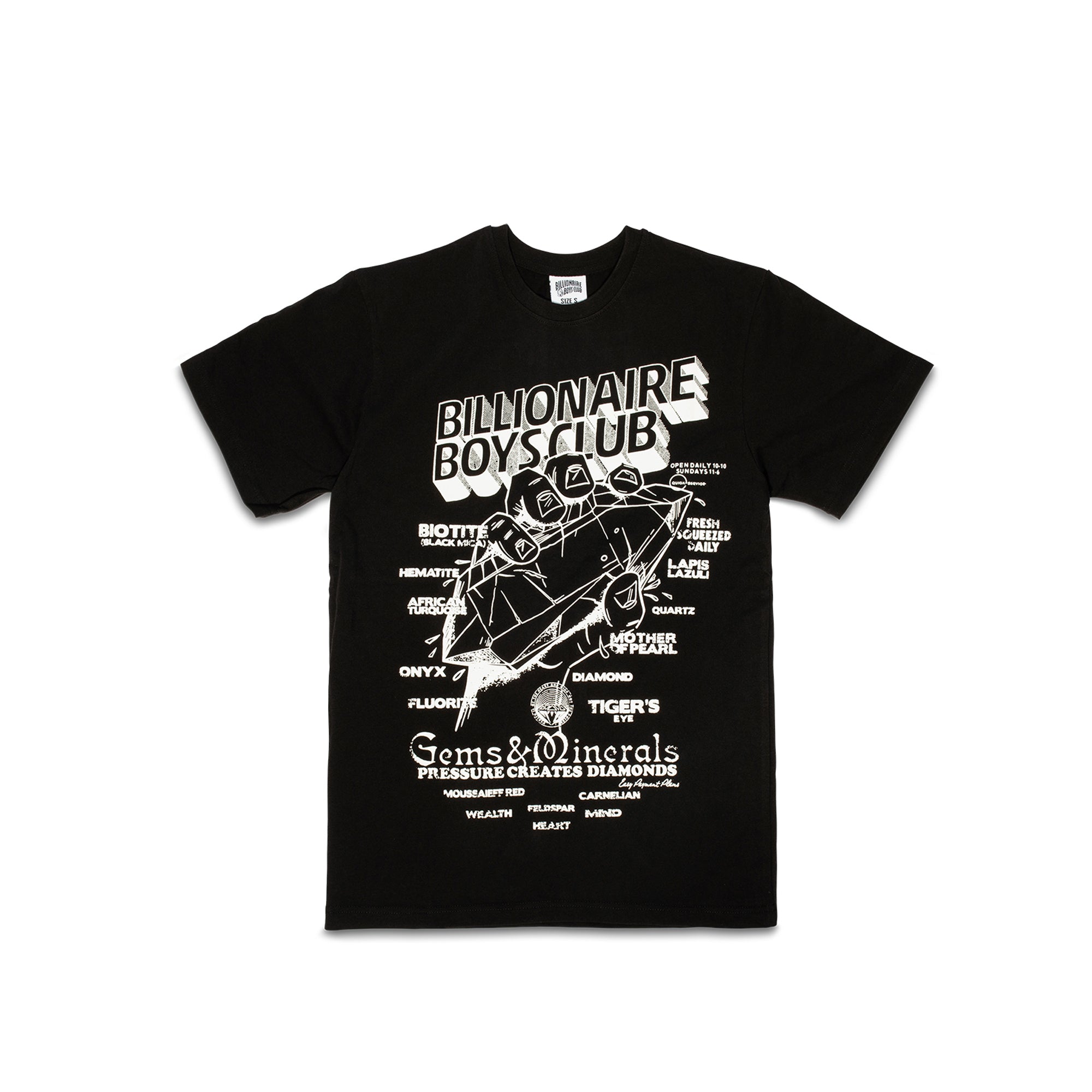 Billionaire Boys Club Mens Pressed Diamonds SS Tee 'Black'