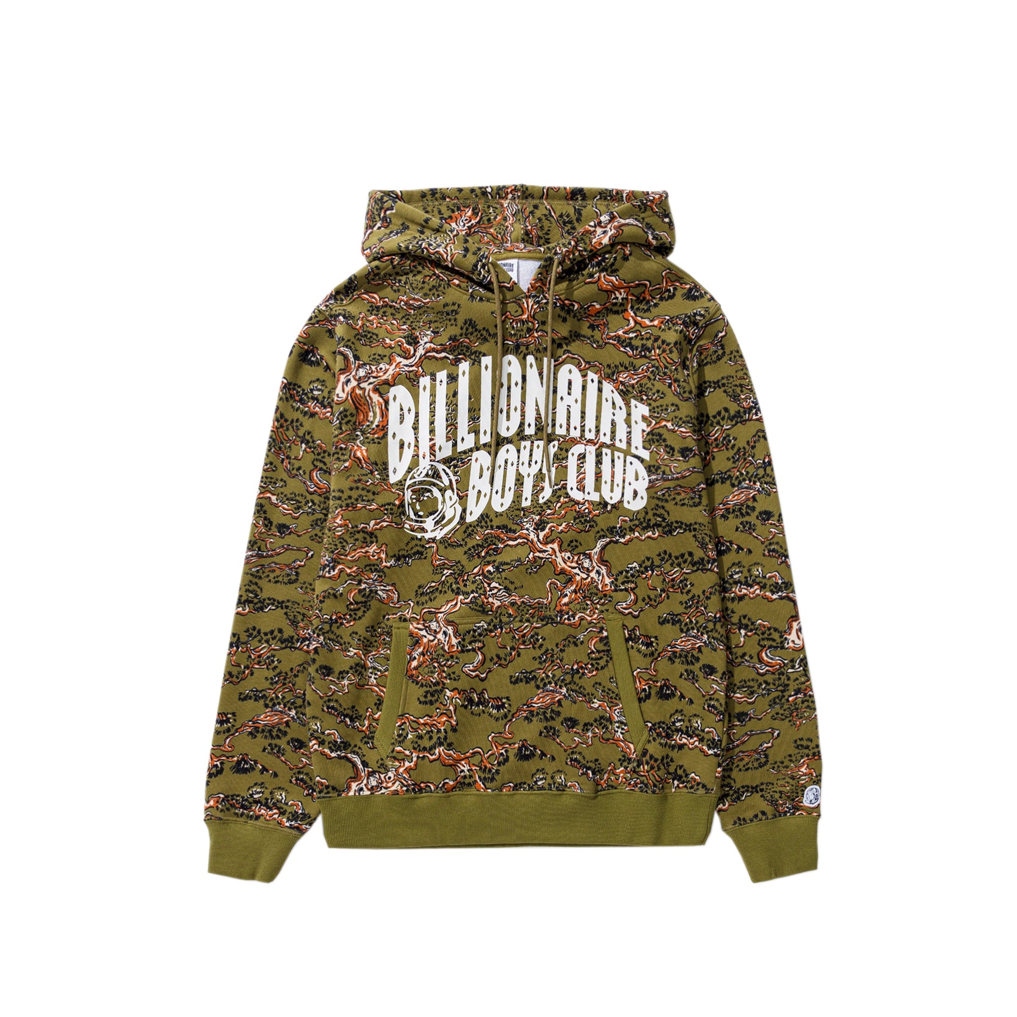 Billionaire Boys Club Men BB Camo Arch Hoodie 'Olive Drab'