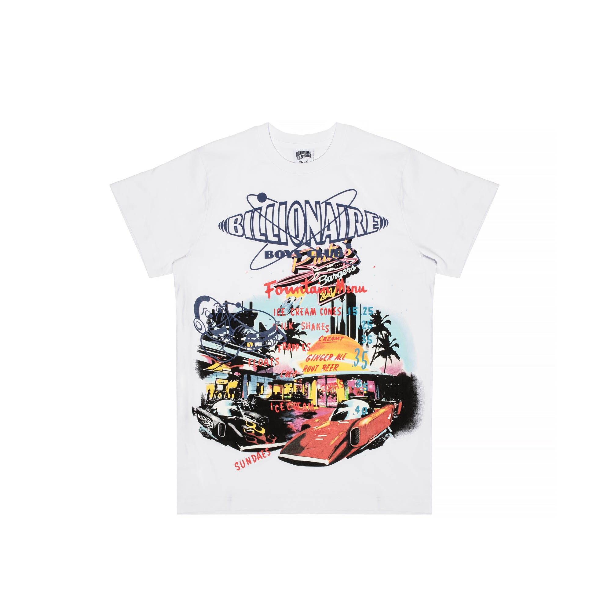 Billionaire Boys Club Mens BB Shakes SS Tee White