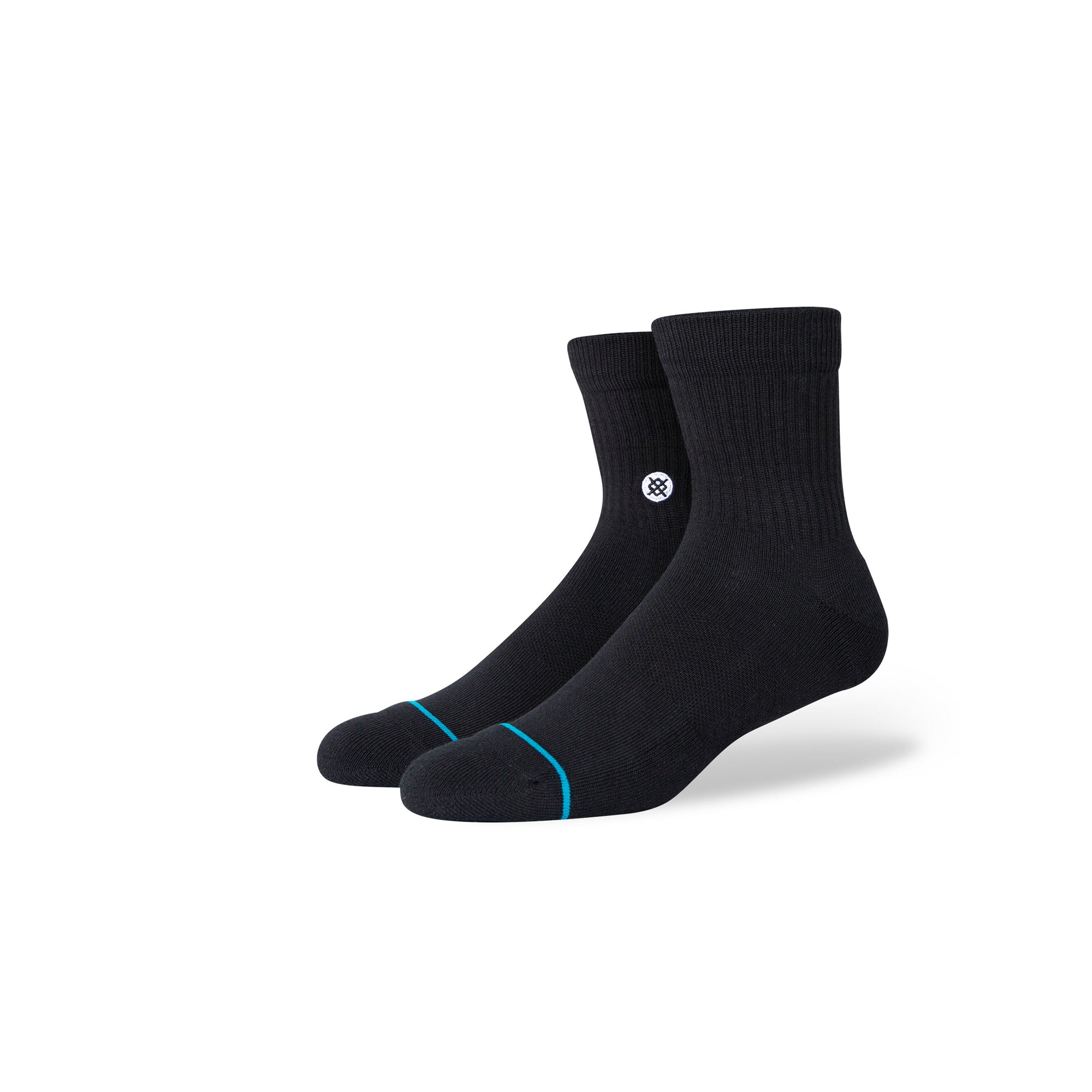 Stance Mens Icon Quarter 3 Pack Socks Black