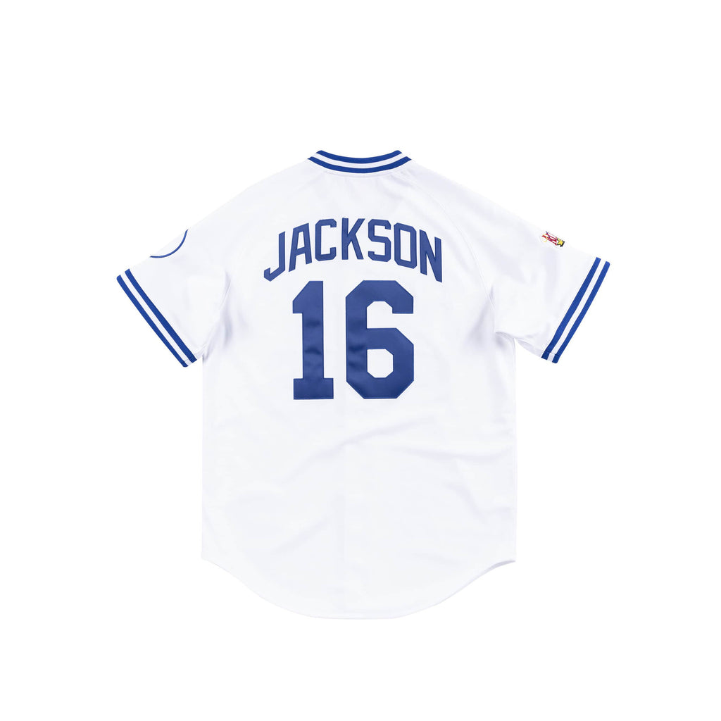 Men's Kansas City Royals Bo Jackson Mitchell & Ness Royal Cooperstown  Collection Big & Tall Mesh