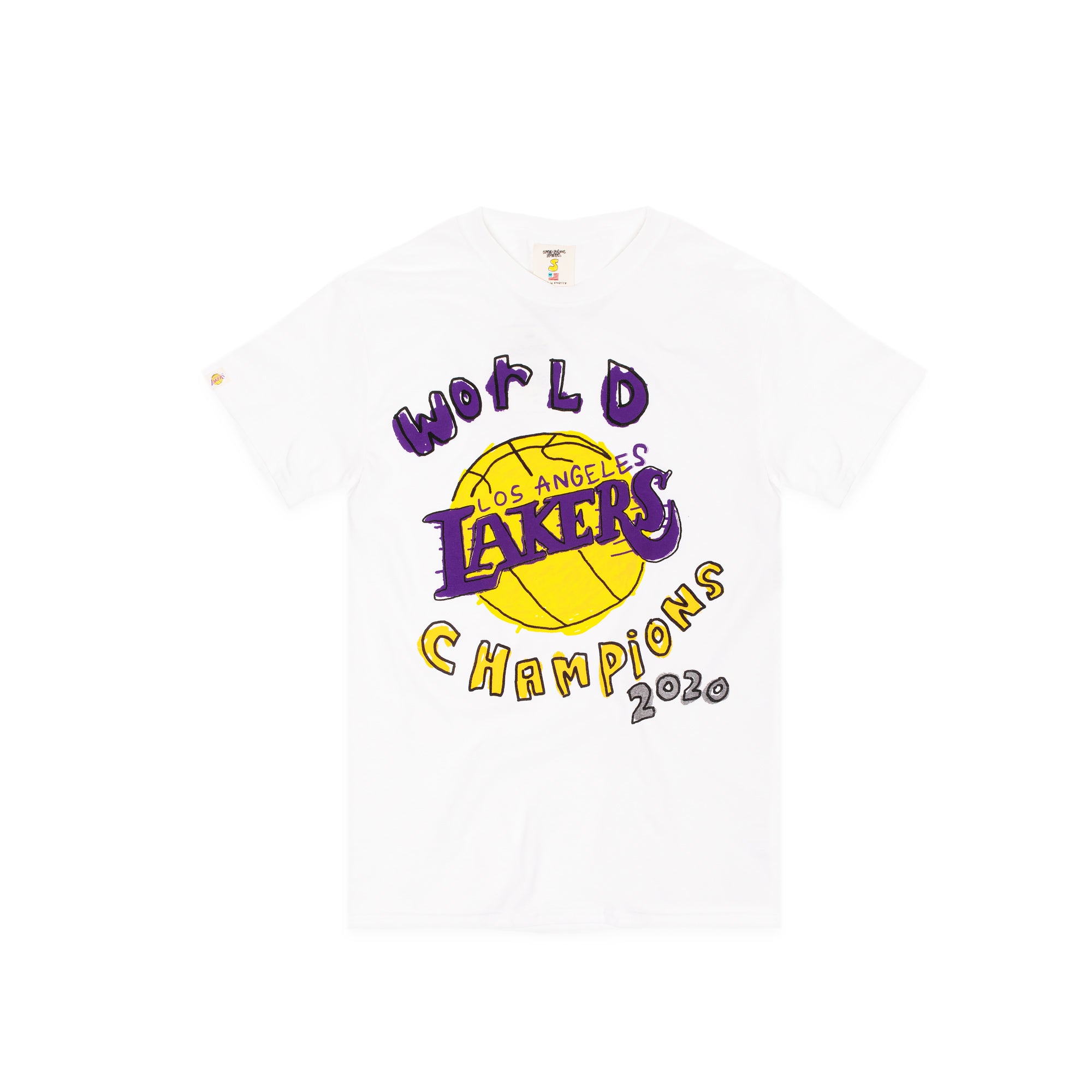 After School Special Mens Lakers World Champs 2020 T-Shirt 'White'