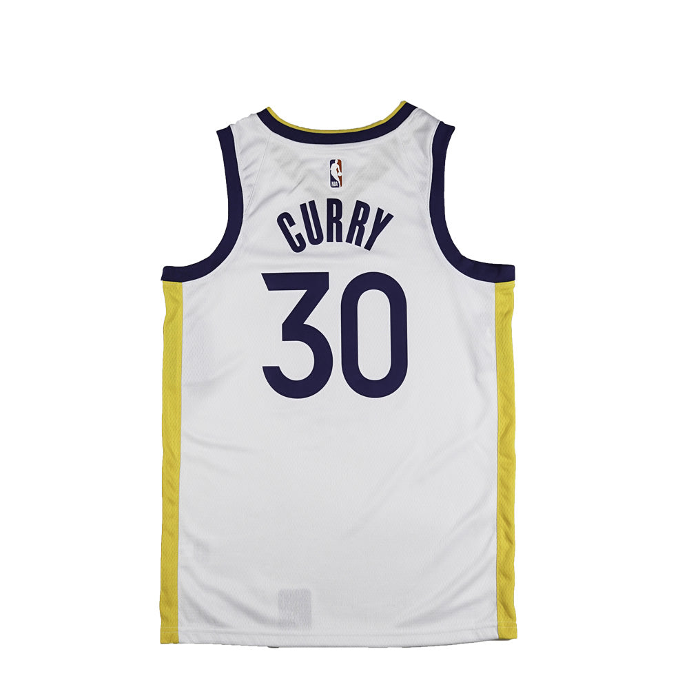 Stephen Curry Youth White Golden State Warriors Adidas Swingman Basketball  Jersey