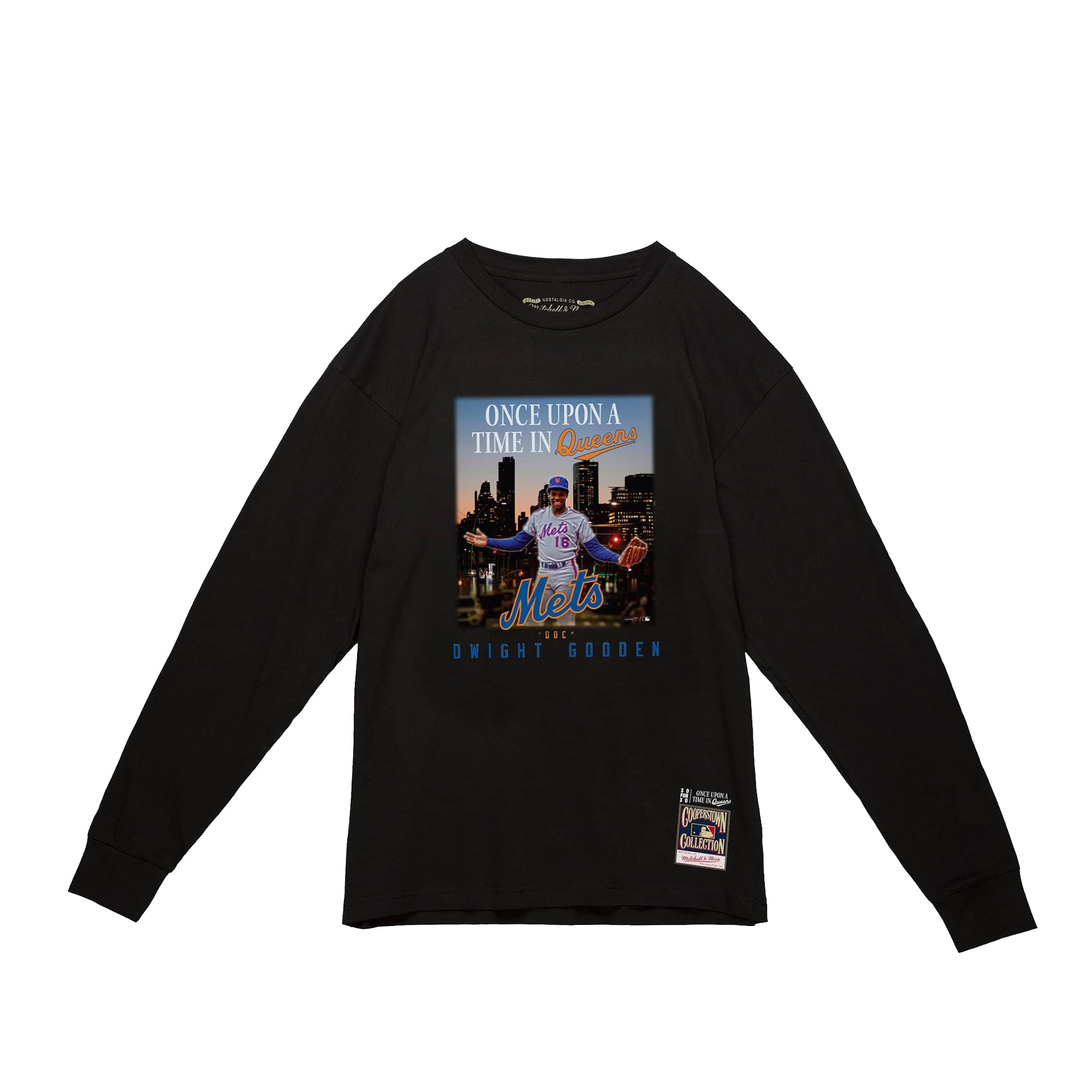 Mitchell & Ness NYM Doc Tee Long Sleeve 'Black'