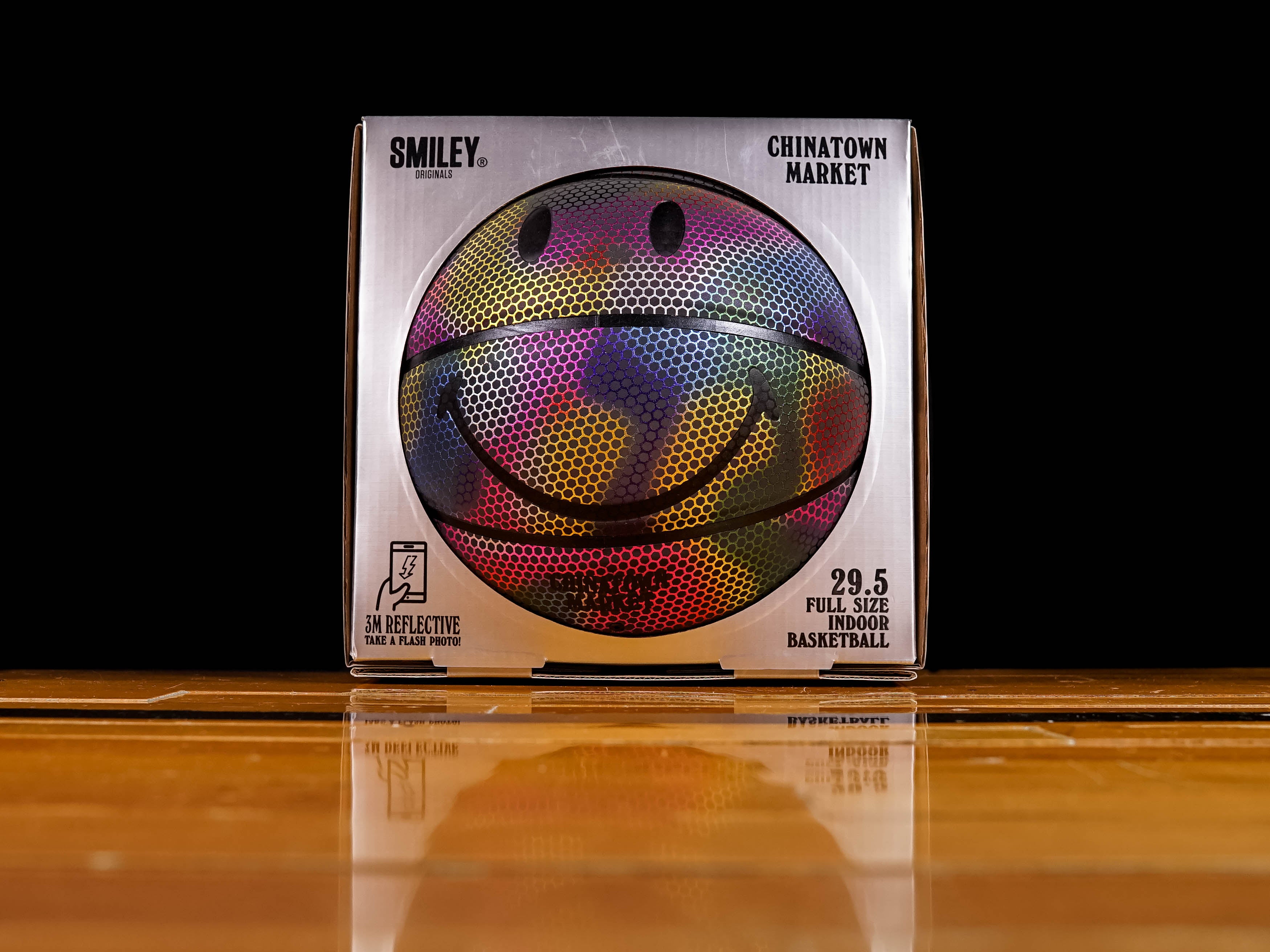 Chinatown Market Smiley Reflective Basketball