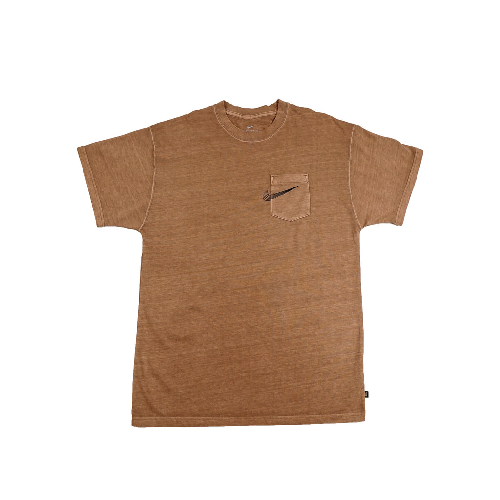 NIKE SB Logo Mens Tee - BROWN