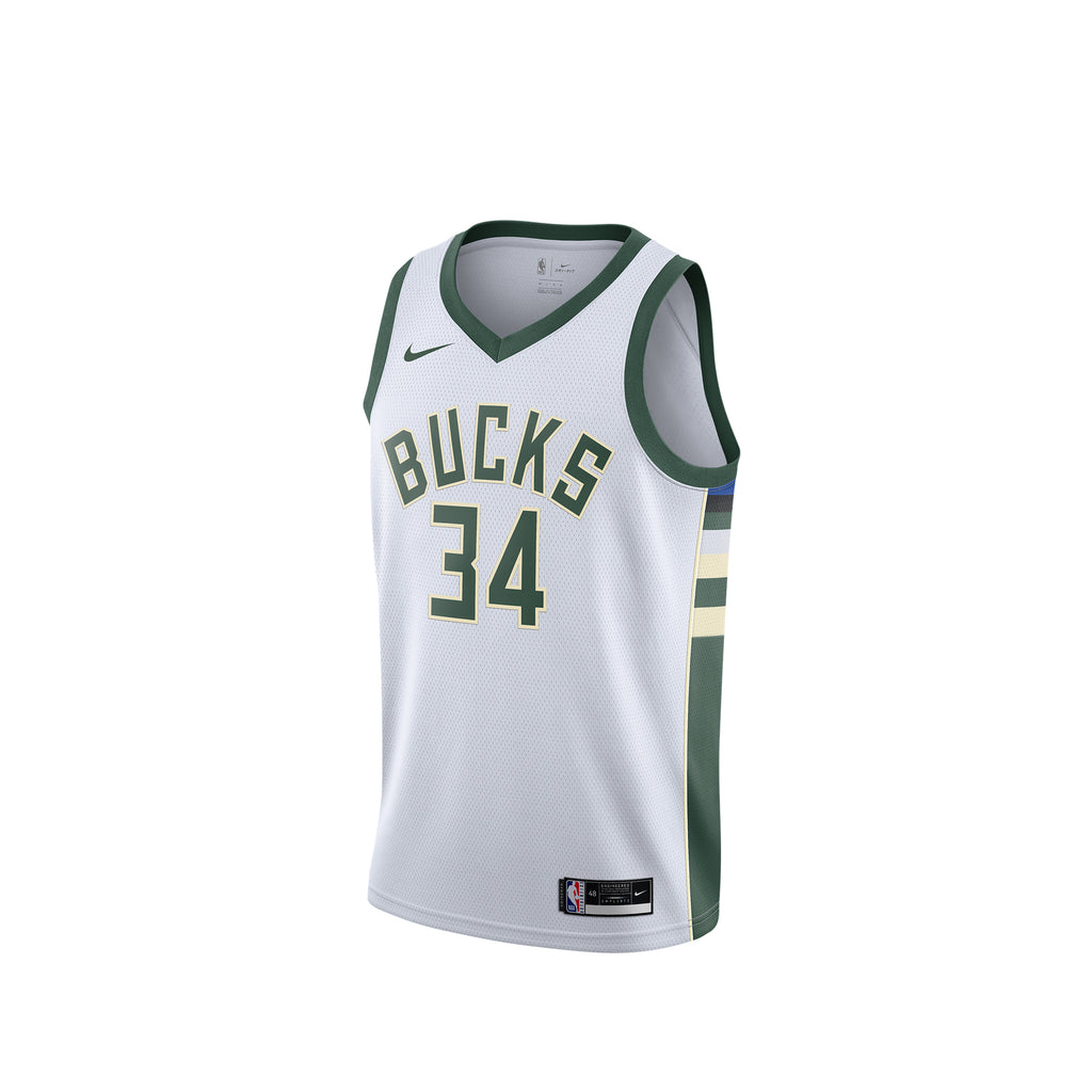 Nike Men's Milwaukee Bucks Giannis Antetokounmpo City Edition Swingman Jersey - White, Size: XL, Polyester