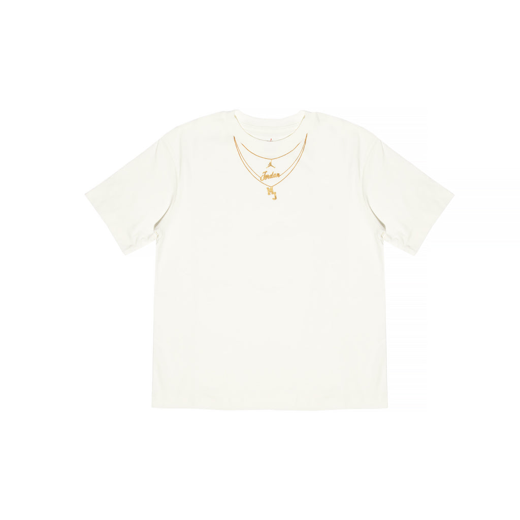 Air Jordan Womens Heritage Gold Chain T-Shirt 'Black' – Renarts