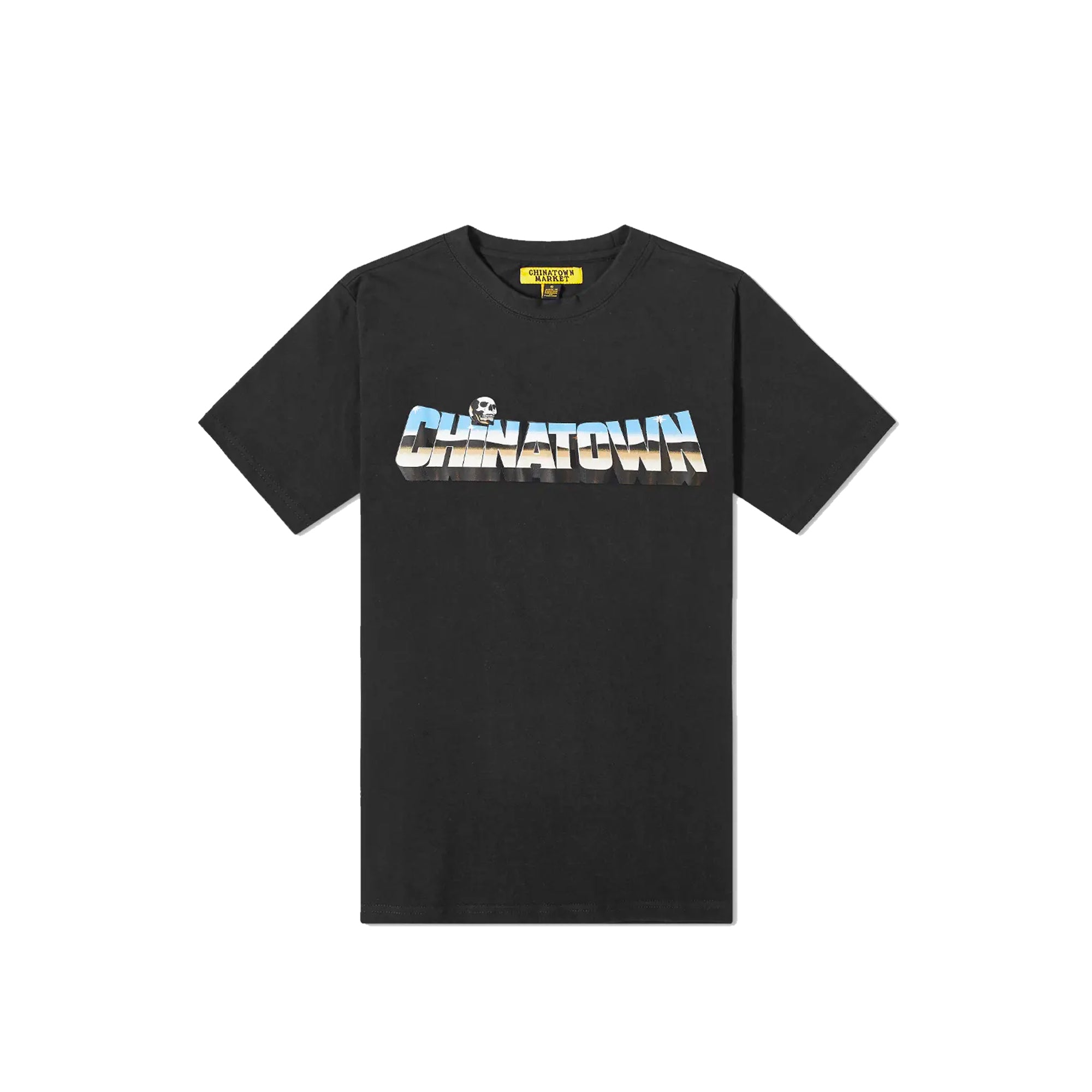 Chinatown Market Men Chrome Skull 'Black' Tee