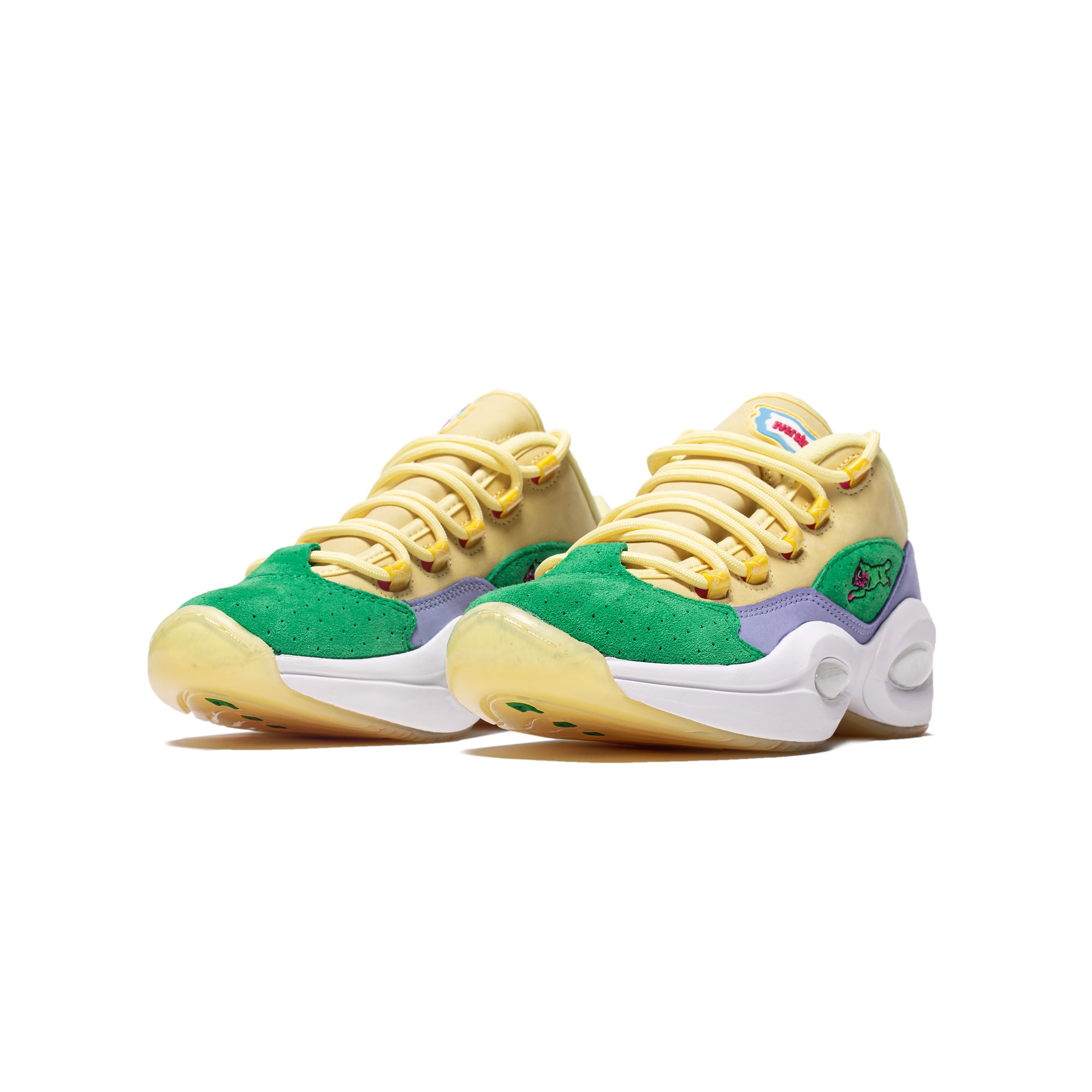 Reebok x BBC Ice Cream Question Low 'Yellow Lilac Glow' Shoes
