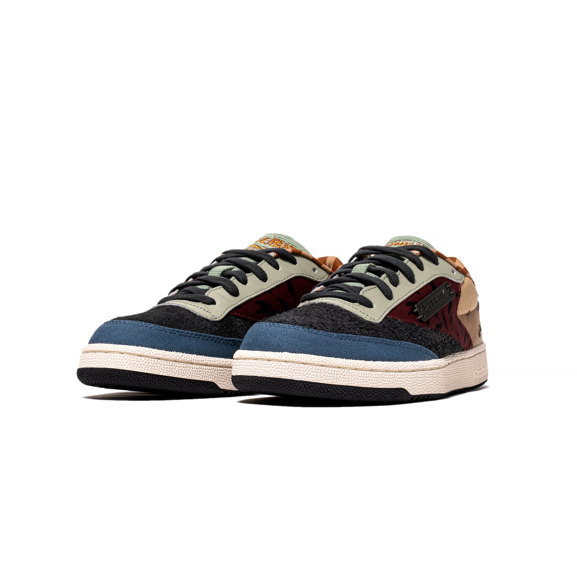 Reebok Mens Club C 85 'Kung Fu Panda Patchwork' Shoes