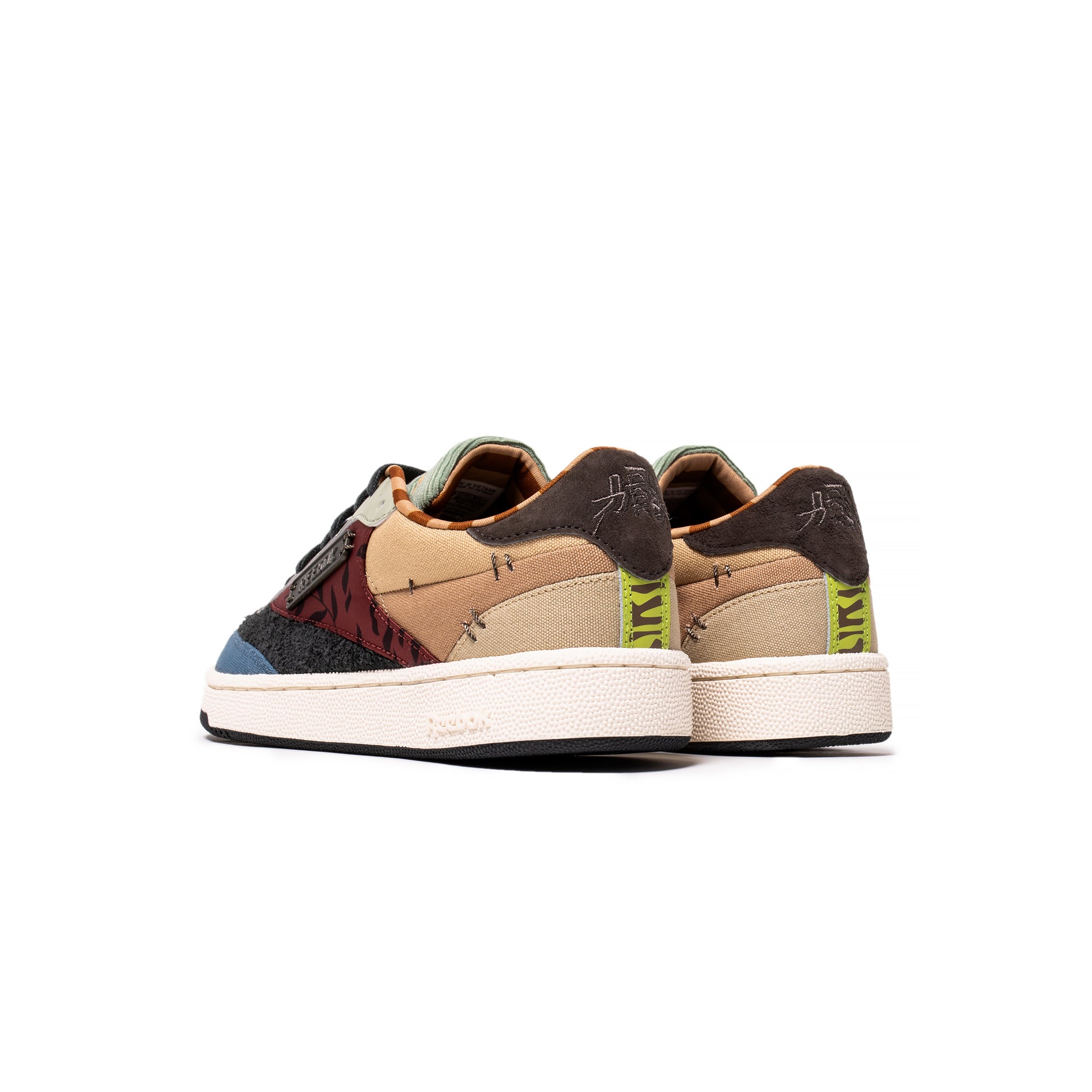 Reebok Mens Club C 85 'Kung Fu Panda Patchwork' Shoes