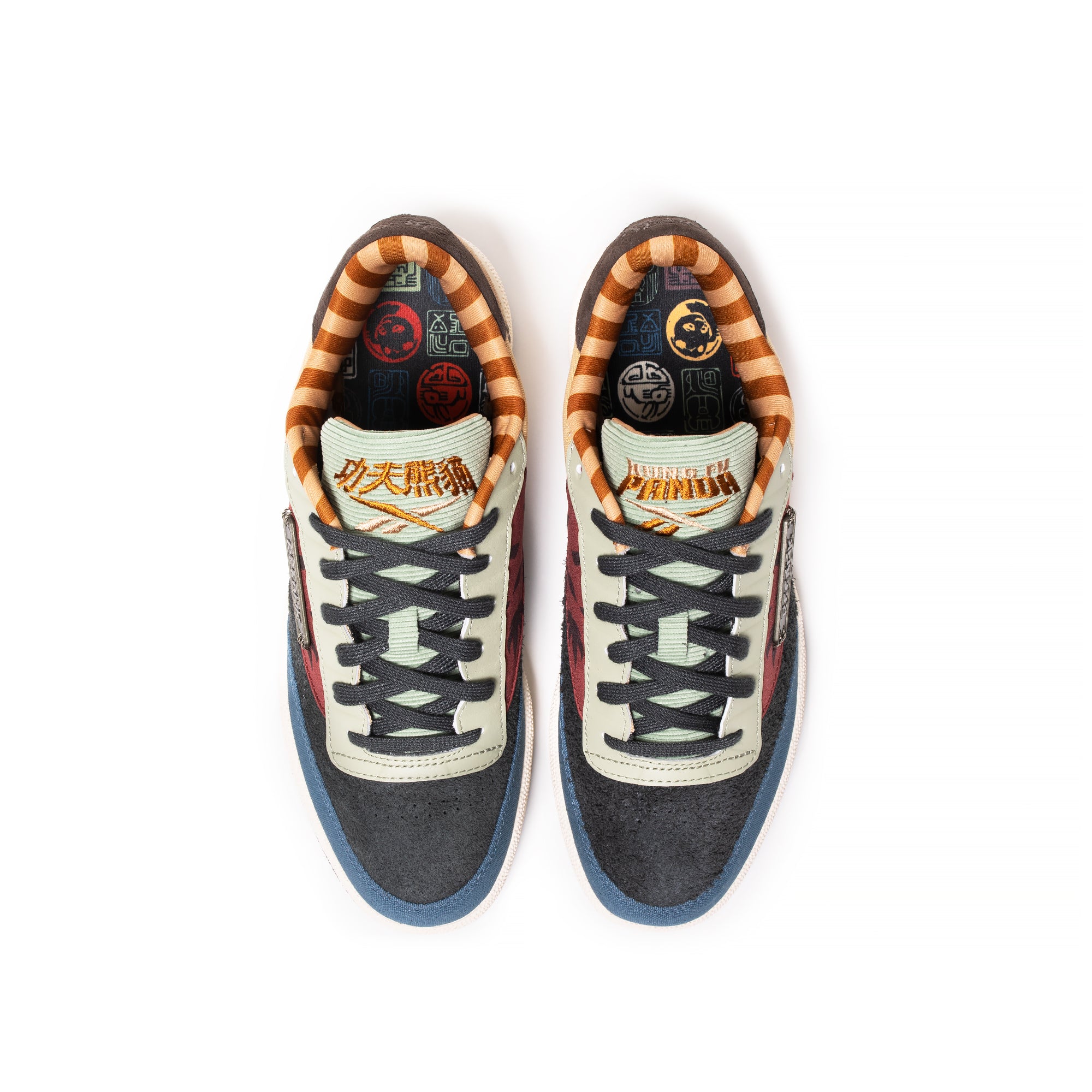 Reebok Mens Club C 85 'Kung Fu Panda Patchwork' Shoes