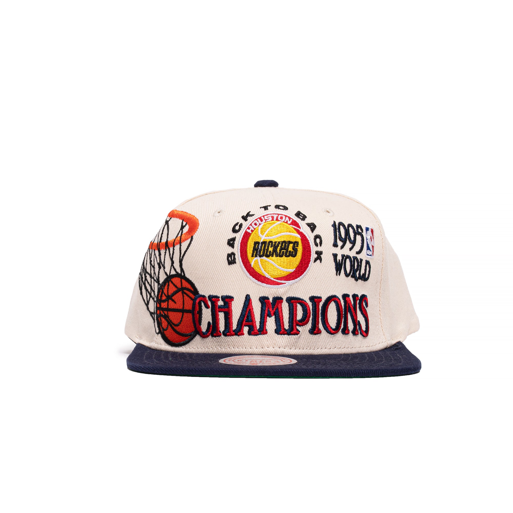Mitchell & Ness Mens Houston Rockets 95 Finals Champions Snapback 'Khaki'