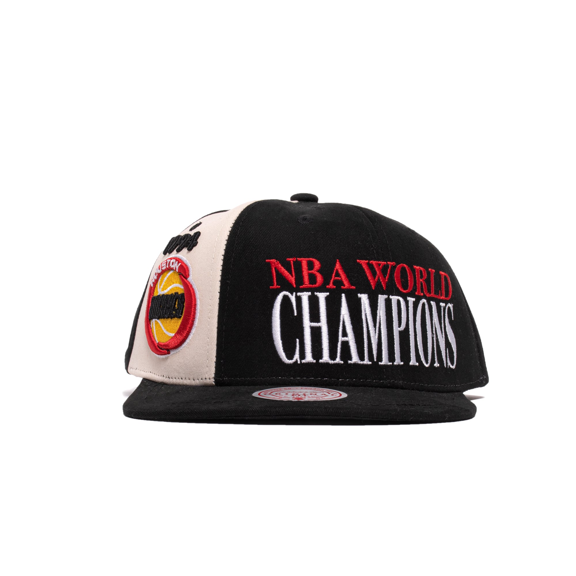 Mitchell & Ness Mens Houston Rockets 75th Canal World Champs Snapback 'Black'