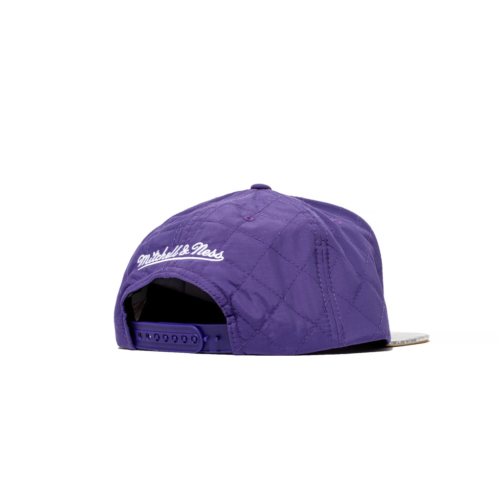 Los Angeles Lakers Mitchell & Ness Diamond Cut Snapback Hat - Black/White