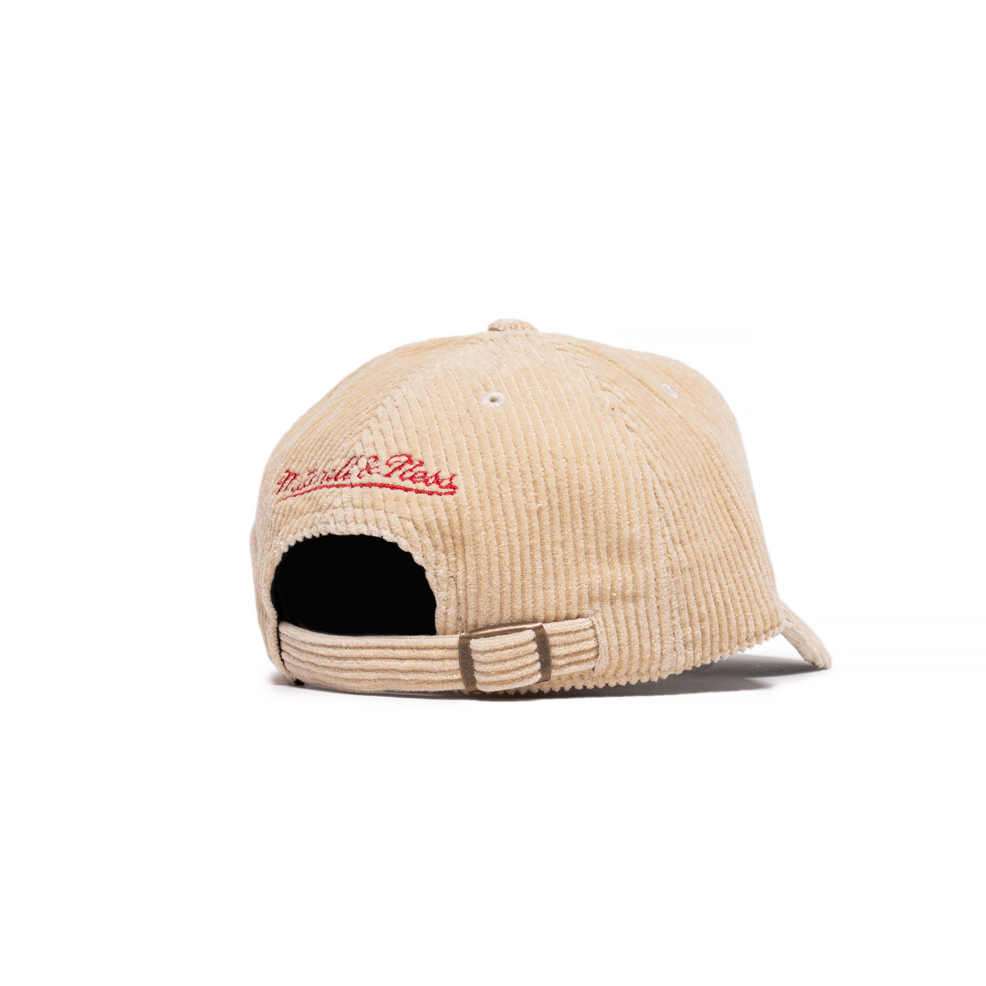 Mitchell & Ness Mens Los Angeles Lakers 85 WC Dad Strapback 'Khaki'
