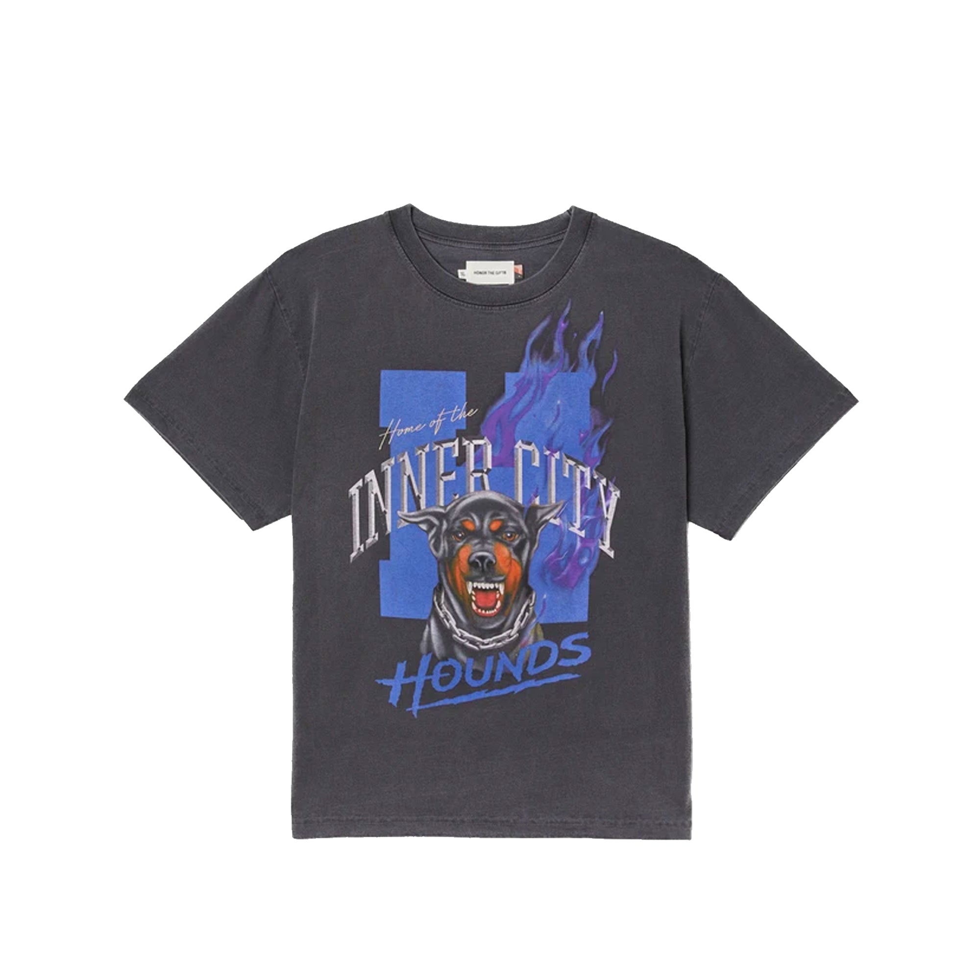 Honor The Gift Mens Hellhound T-Shirt 'Grey'