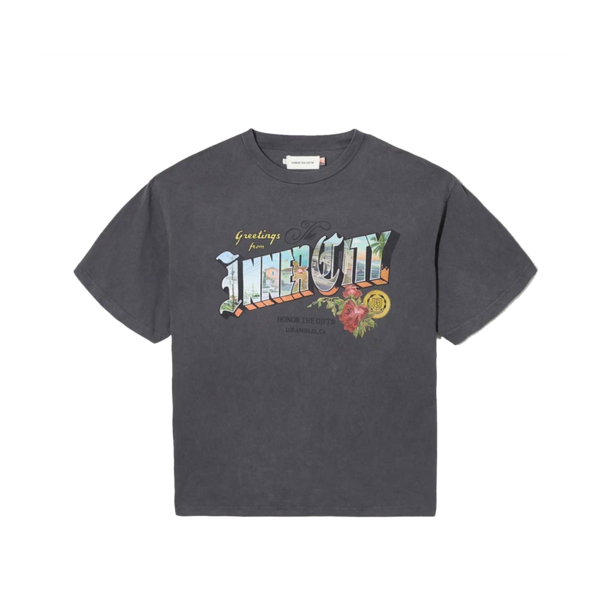 Honor The Gift Mens Summer Greetings Tee 'Black'