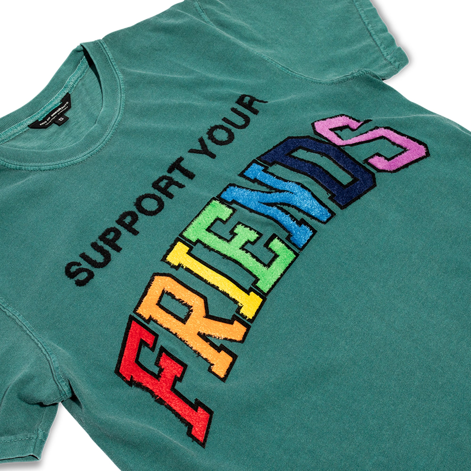 Kids Of Immigrants Support Your Friends T-Shirt 'Teal Multi'