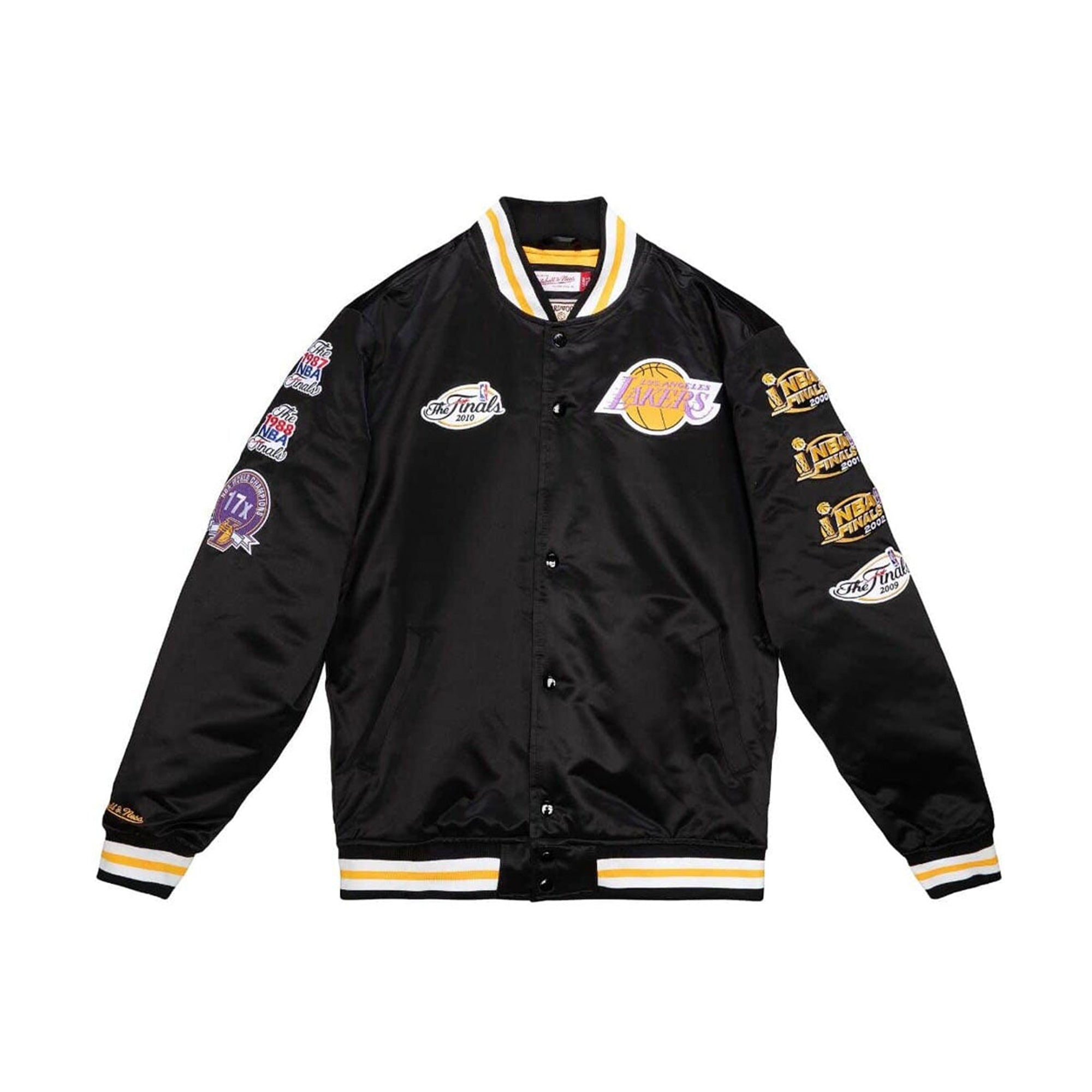 Mitchell & Ness Mens Champ City Satin Los Angeles Lakers Jacket