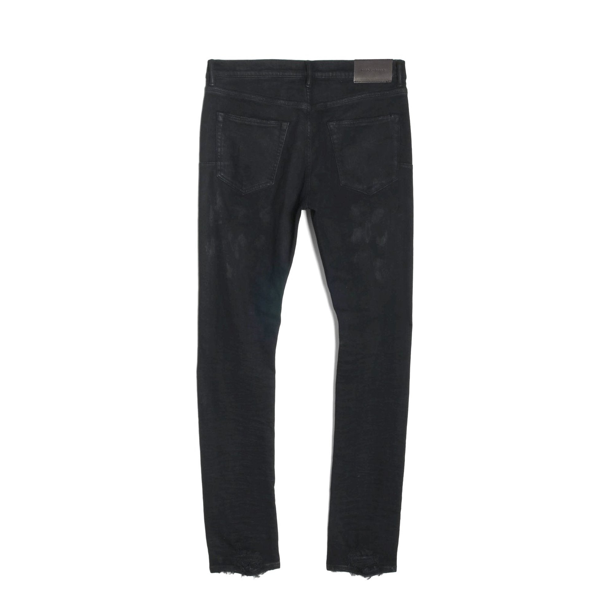 Purple Brand Mens Low Rise Skinny Jean 'Black Oil Spill'