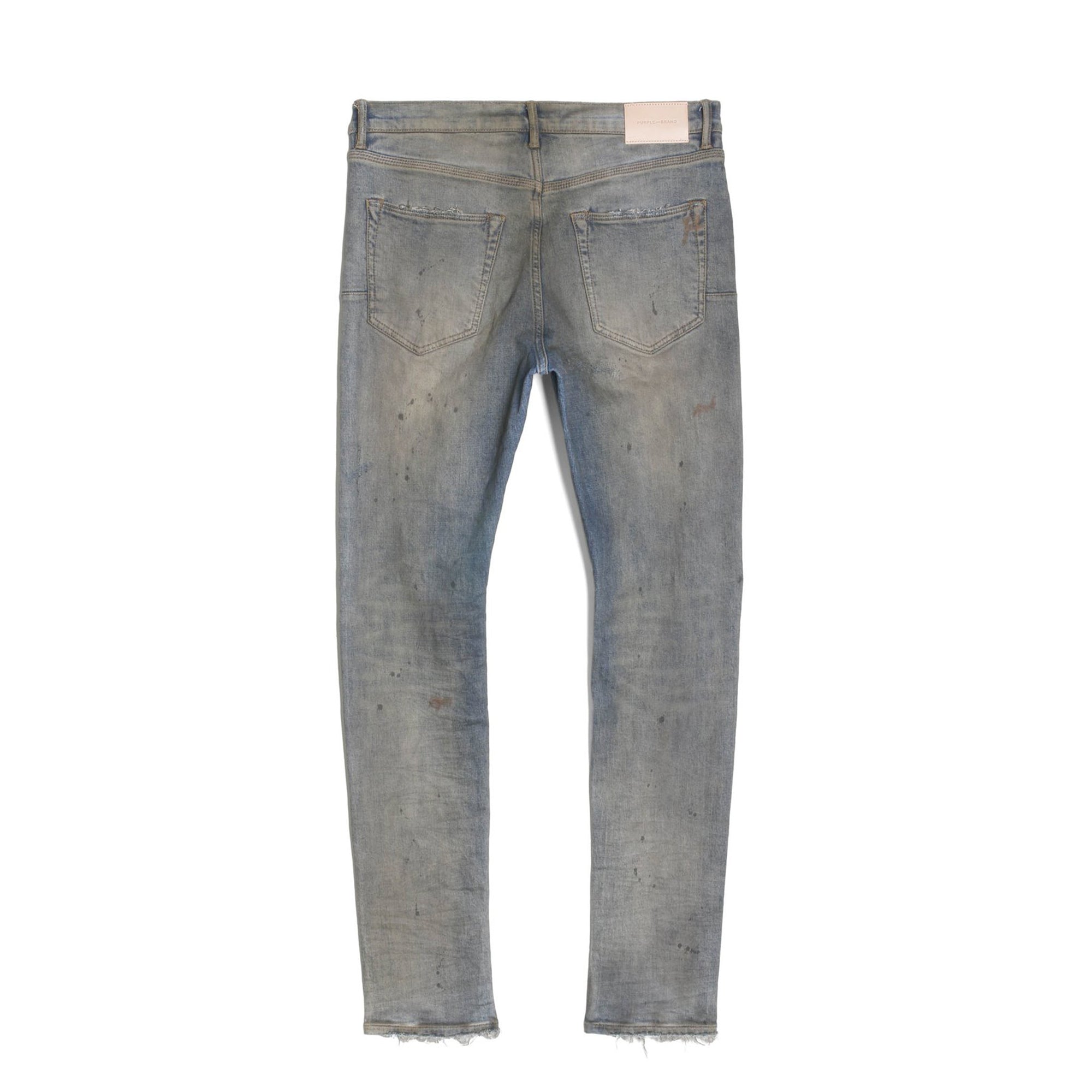 Purple Brand Mens Low Rise Skinny Jean 'Indigo Oil Repair'