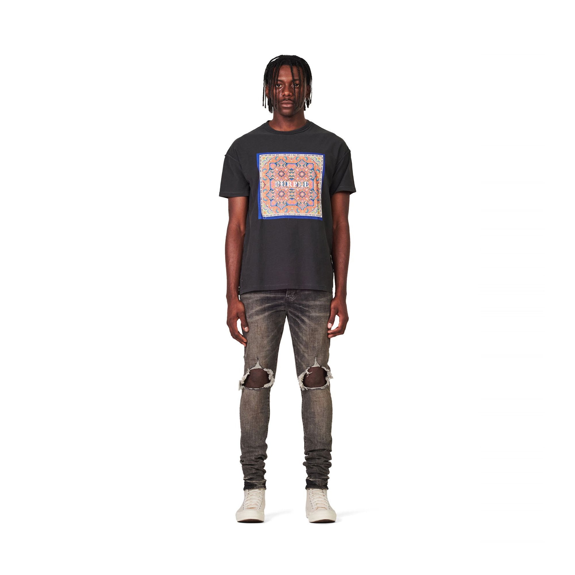 Purple Brand Mens Pants 'Grey Dirty Blowout'