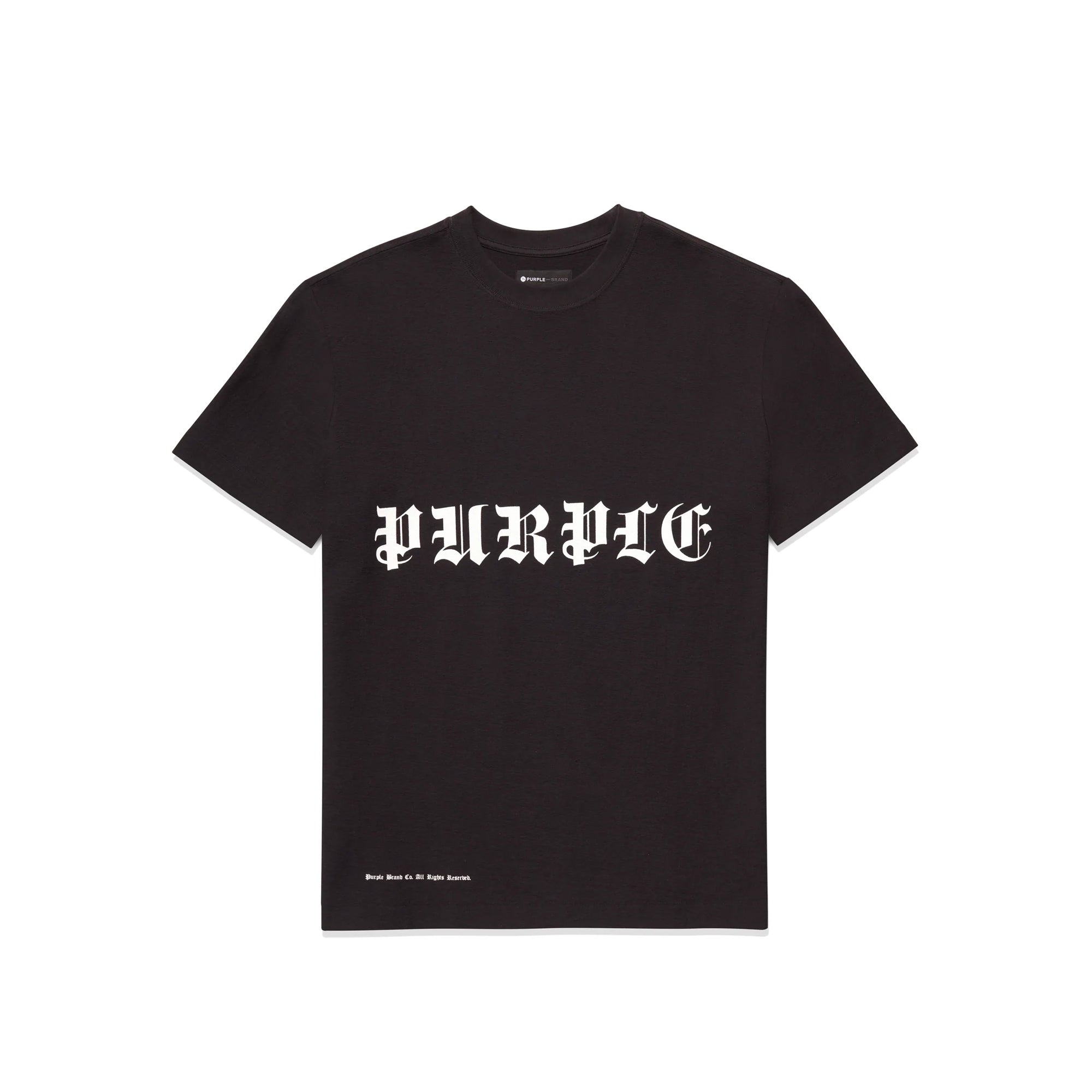 Purple Brand Mens Gothic Wordmark SS Tee