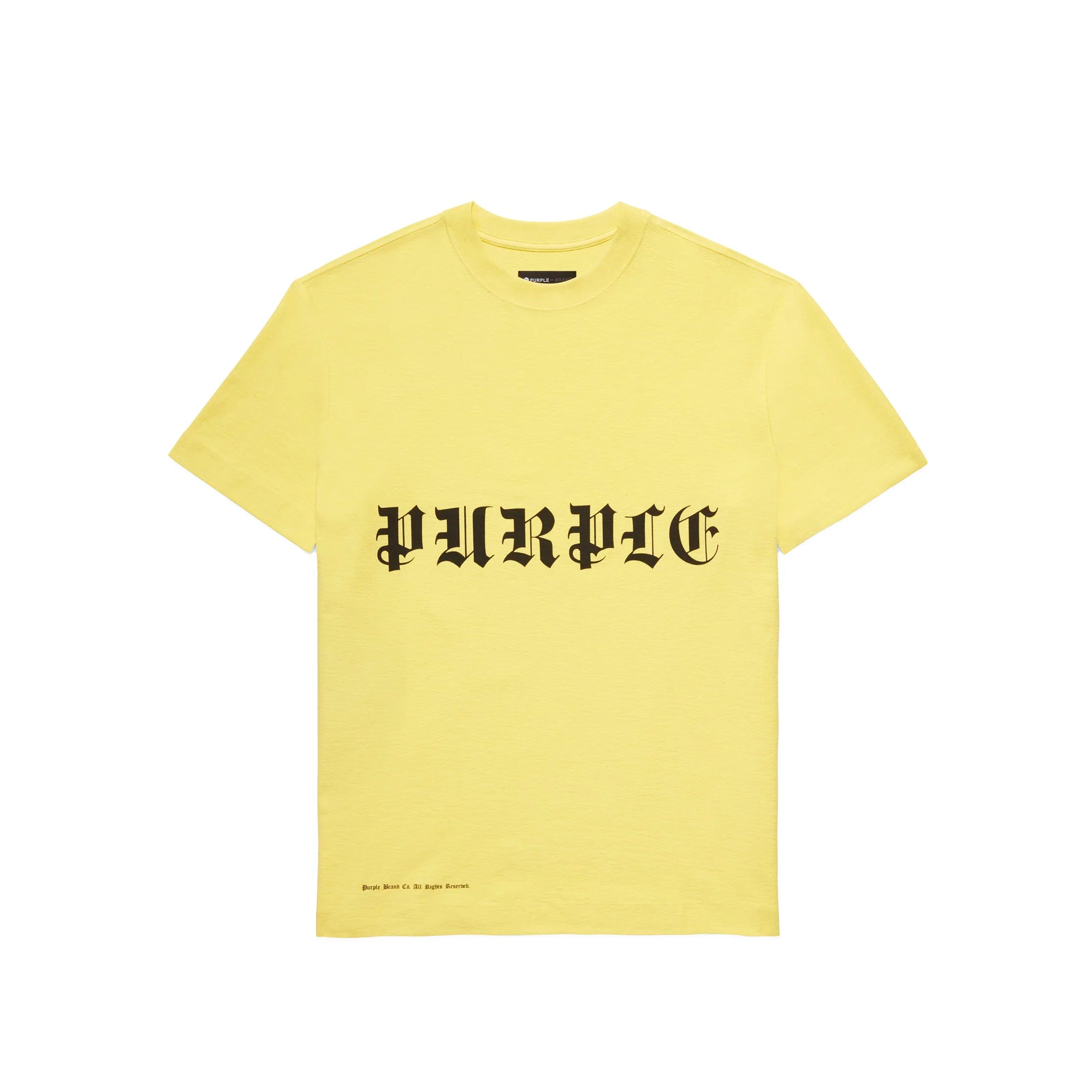 Purple Brand Mens Gothic Wordmark SS Tee