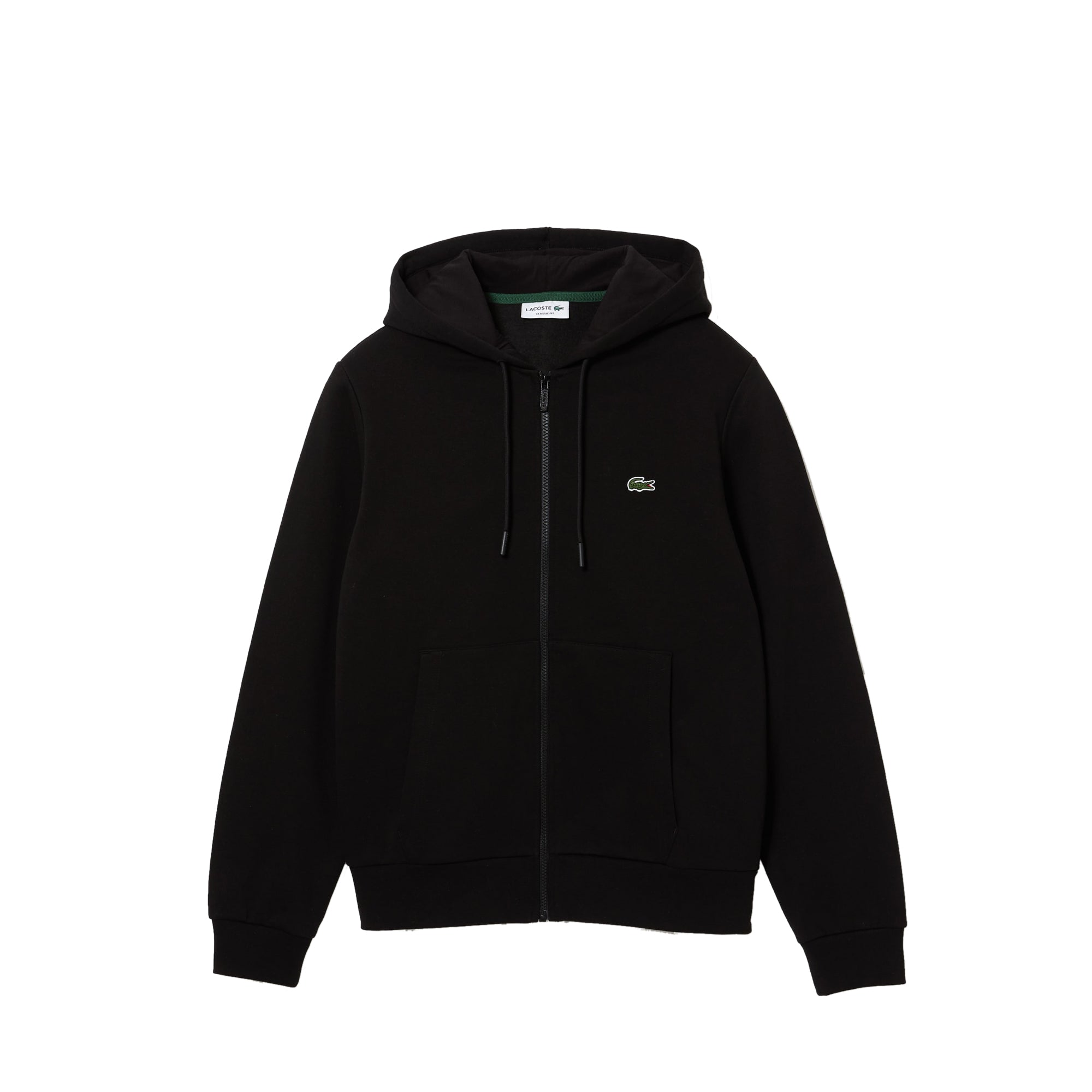 Lacoste Mens Kangaroo Pocket Fleece Zipped Sweatshirt