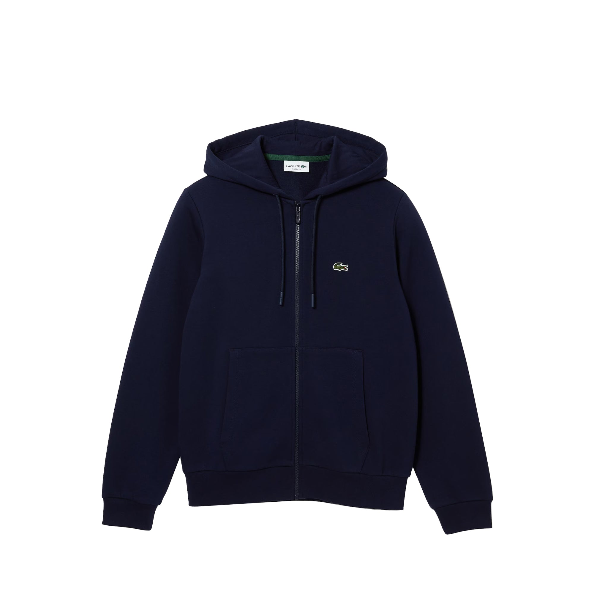 Lacoste Mens Kangaroo Pocket Fleece Zipped Sweatshirt
