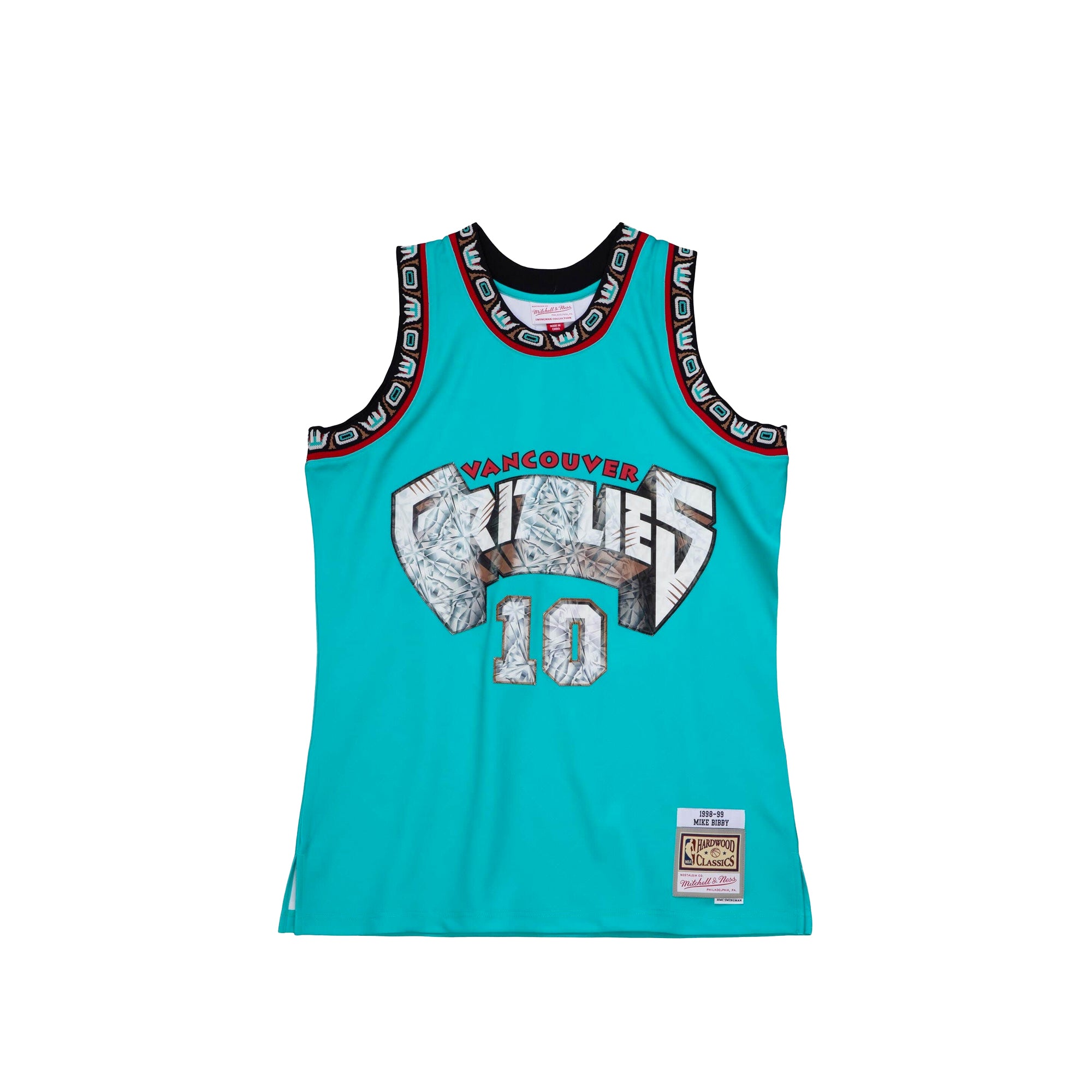 Mitchell & Ness Mens Mike Bibbly 75th Anniversary Vancouver Grizzlies Swingman Jersey