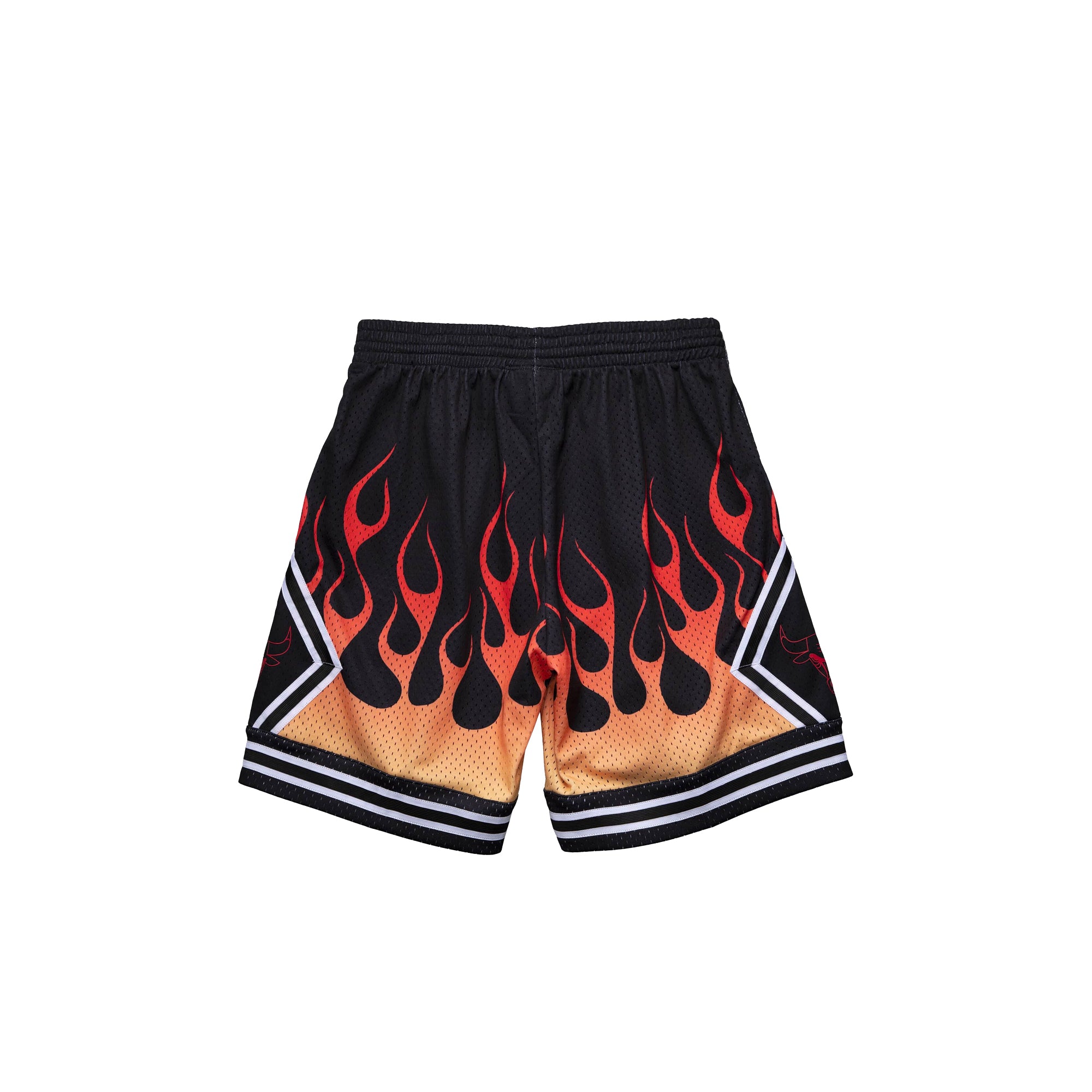 Mitchell & Ness NBA Flames Bulls 97 'Black' Swingman Shorts