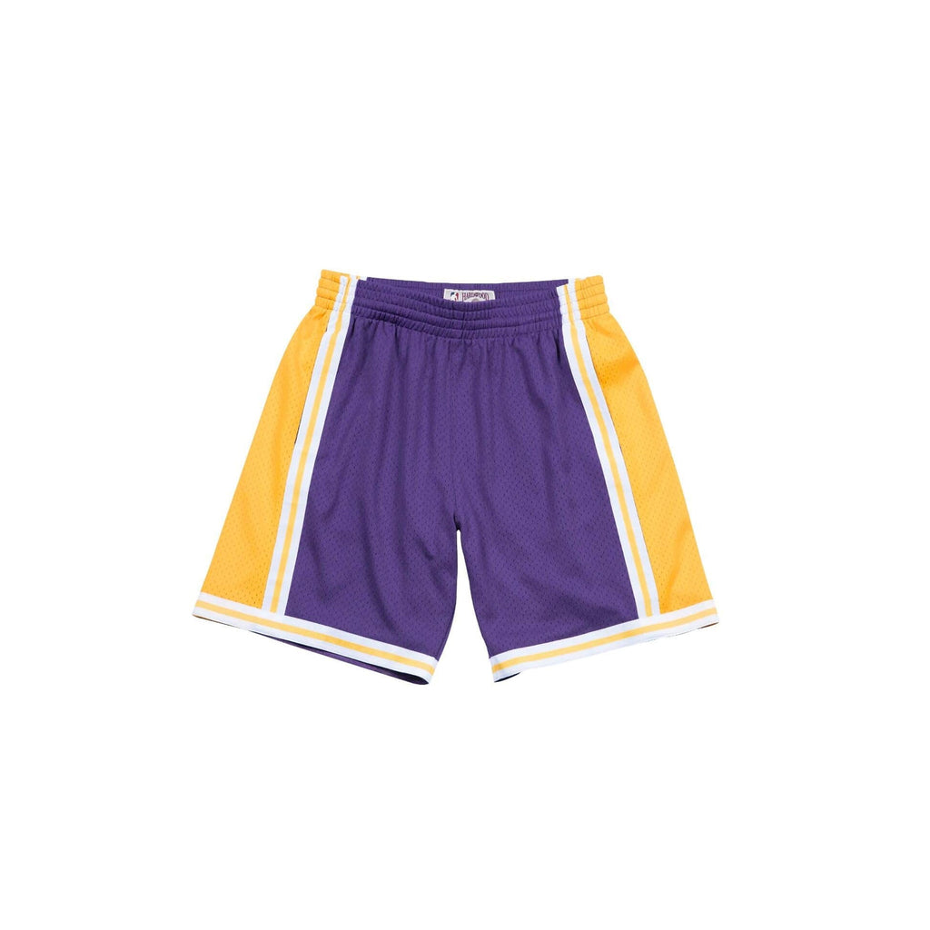 Shop Mitchell & Ness Los Angeles Lakers Swingman Shorts SMSHGS18235LAL-PUR  purple