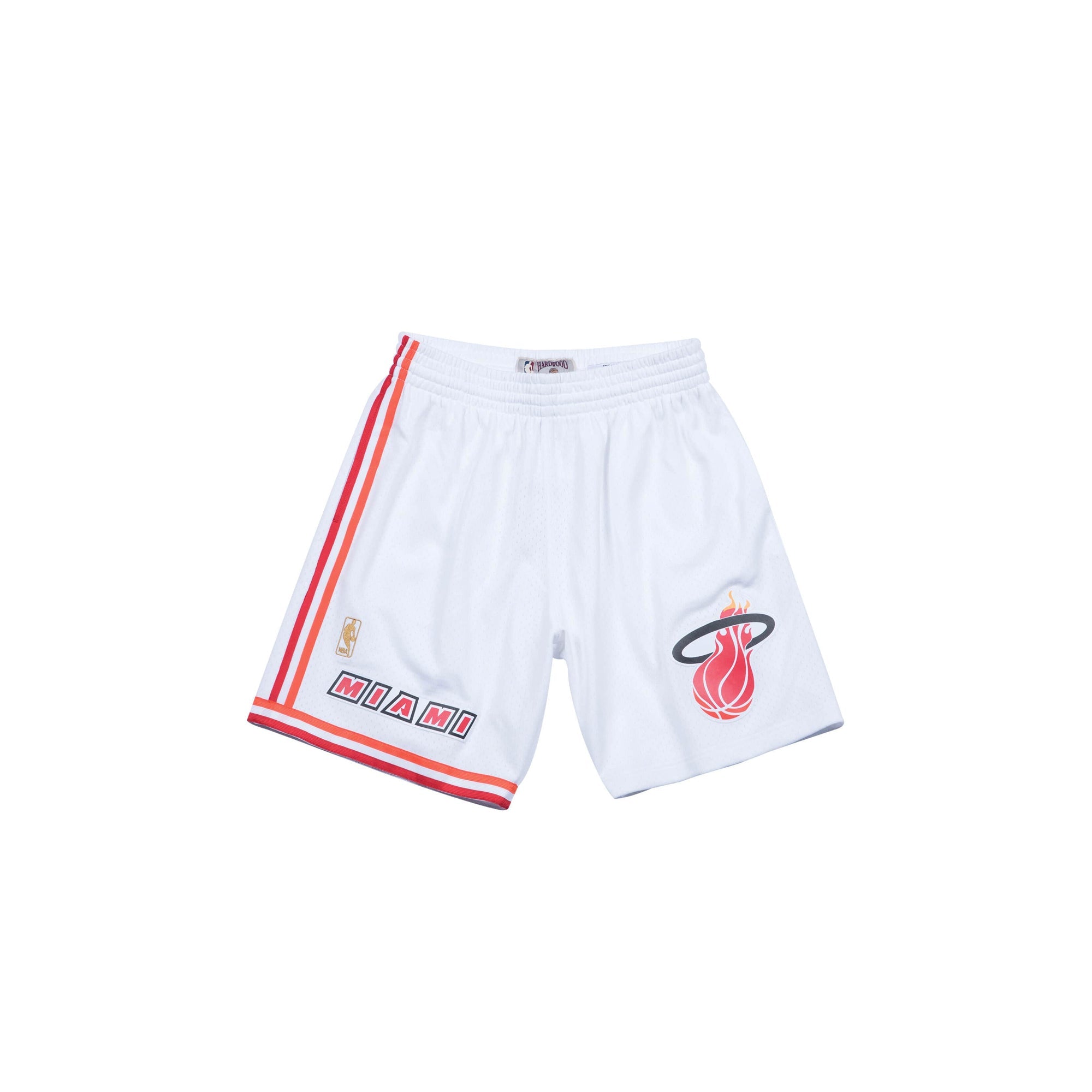 Mitchell & Ness Mens Miami Heat Swingman Shorts 'White'
