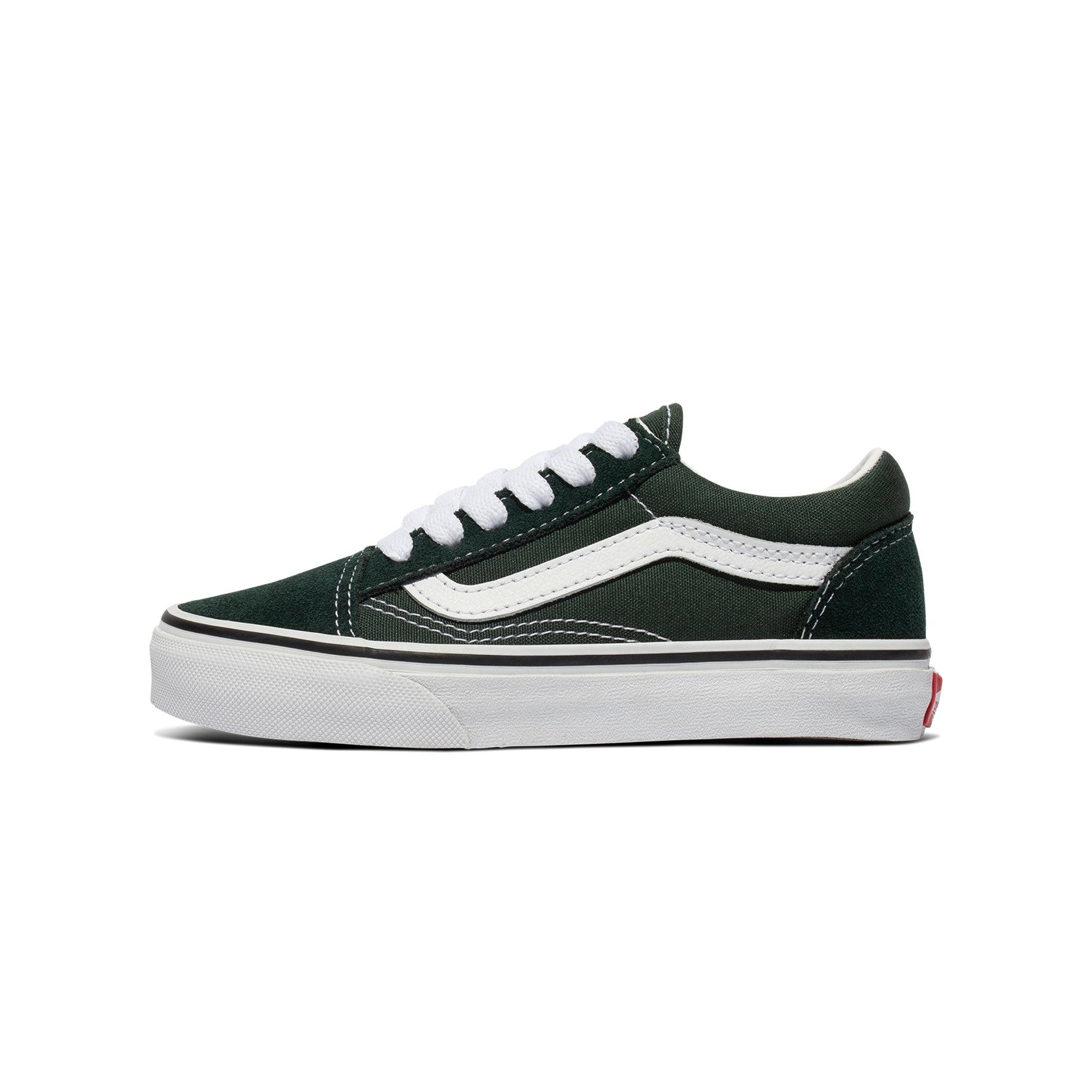 Vans Little Kids Old Skool Shoes 'Scarab/true white'