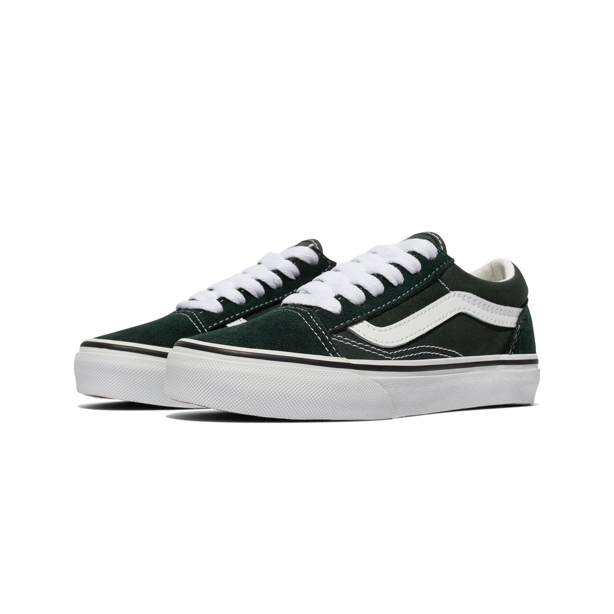 Vans Little Kids Old Skool Shoes 'Scarab/true white'