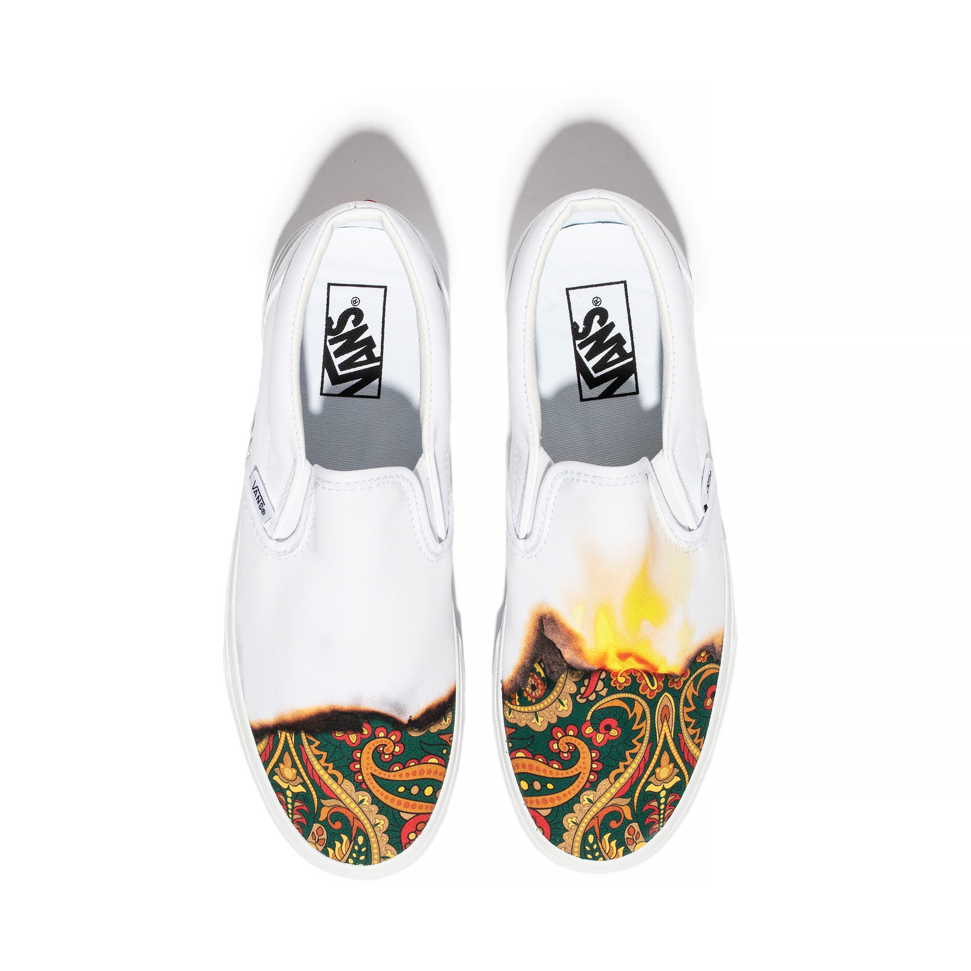 Vans Mens UA Classic Slip-On Shoes 'White'
