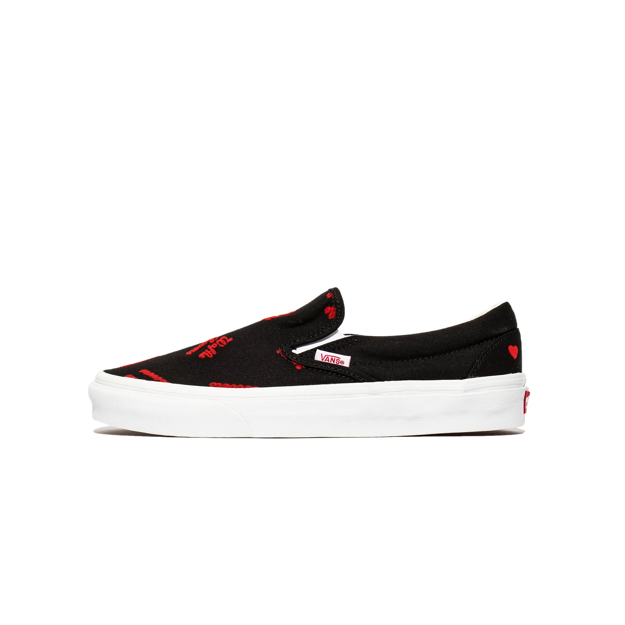 Vans Mens Classic Slip On Shoes Blkwht