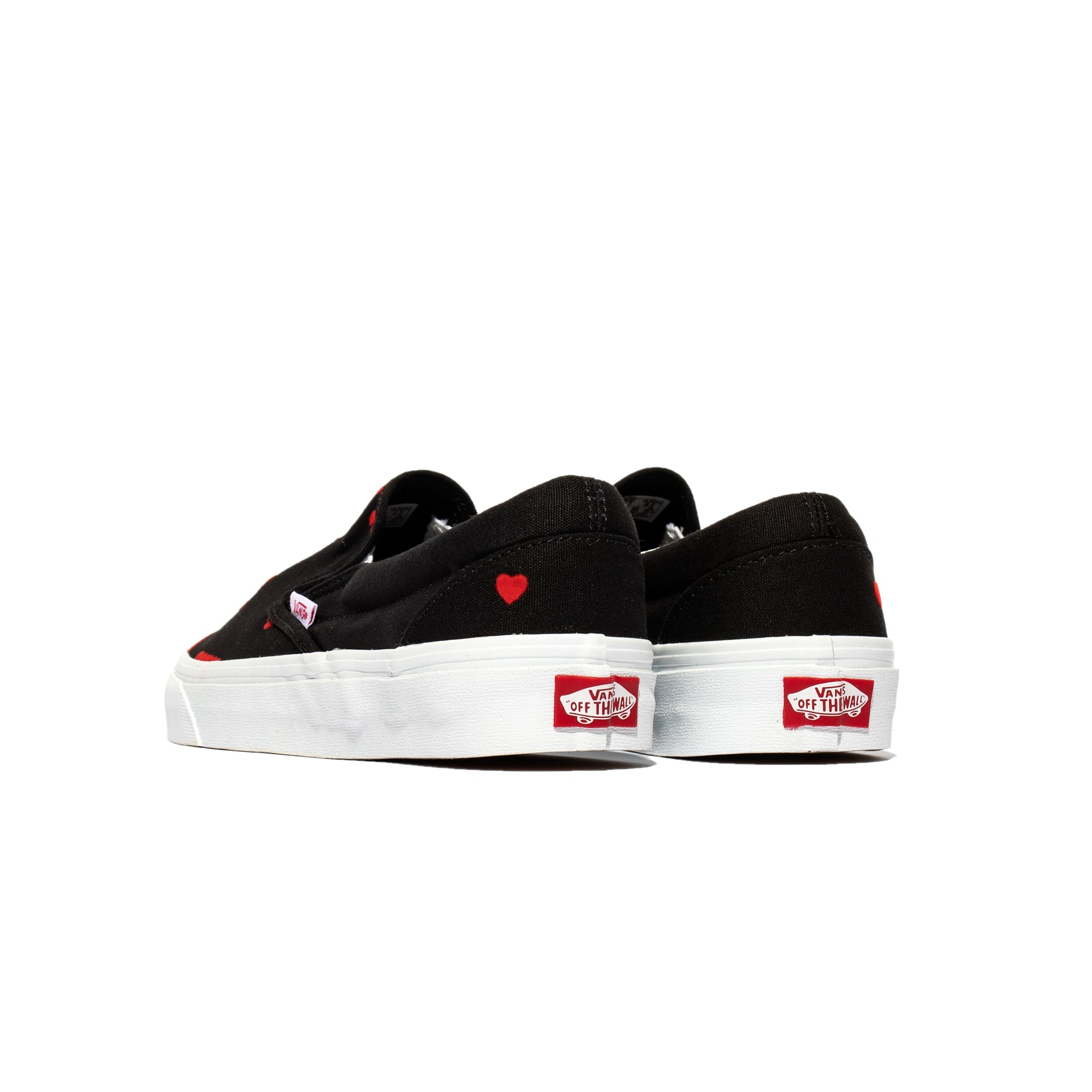 Vans Mens Classic Slip-On Shoes 'Blkwht'