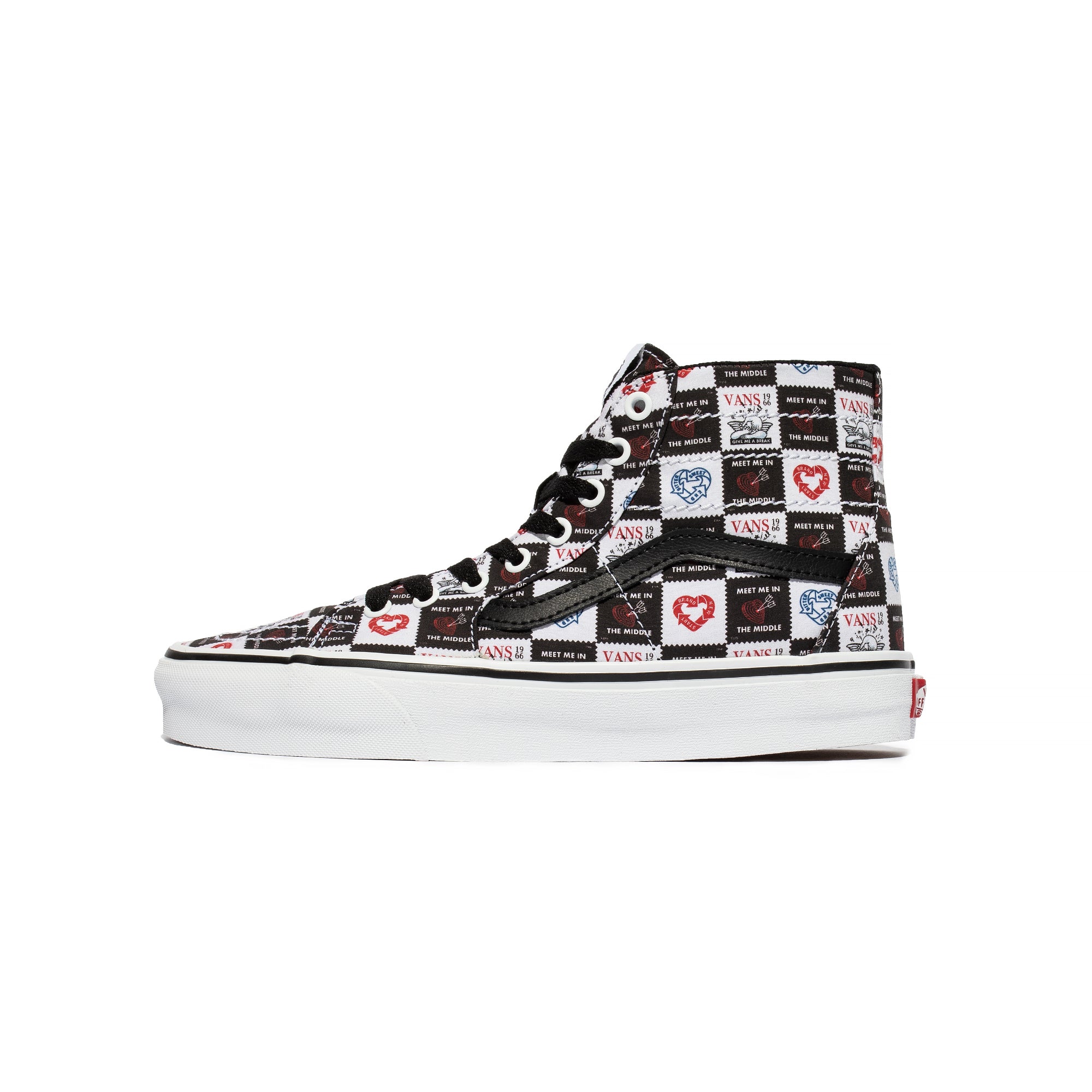 Vans Mens SK8-HI Tapered Shoes 'Blk/Wht'