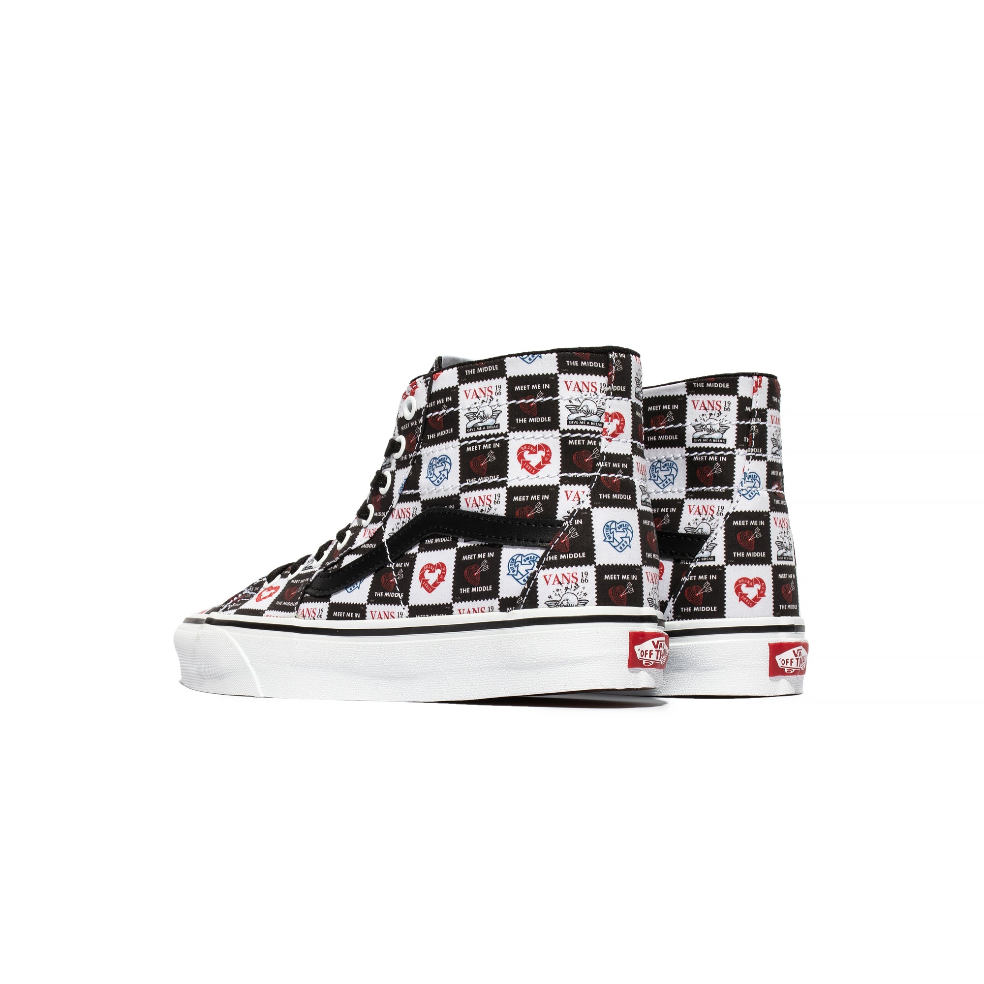 Vans Mens SK8-HI Tapered Shoes 'Blk/Wht'