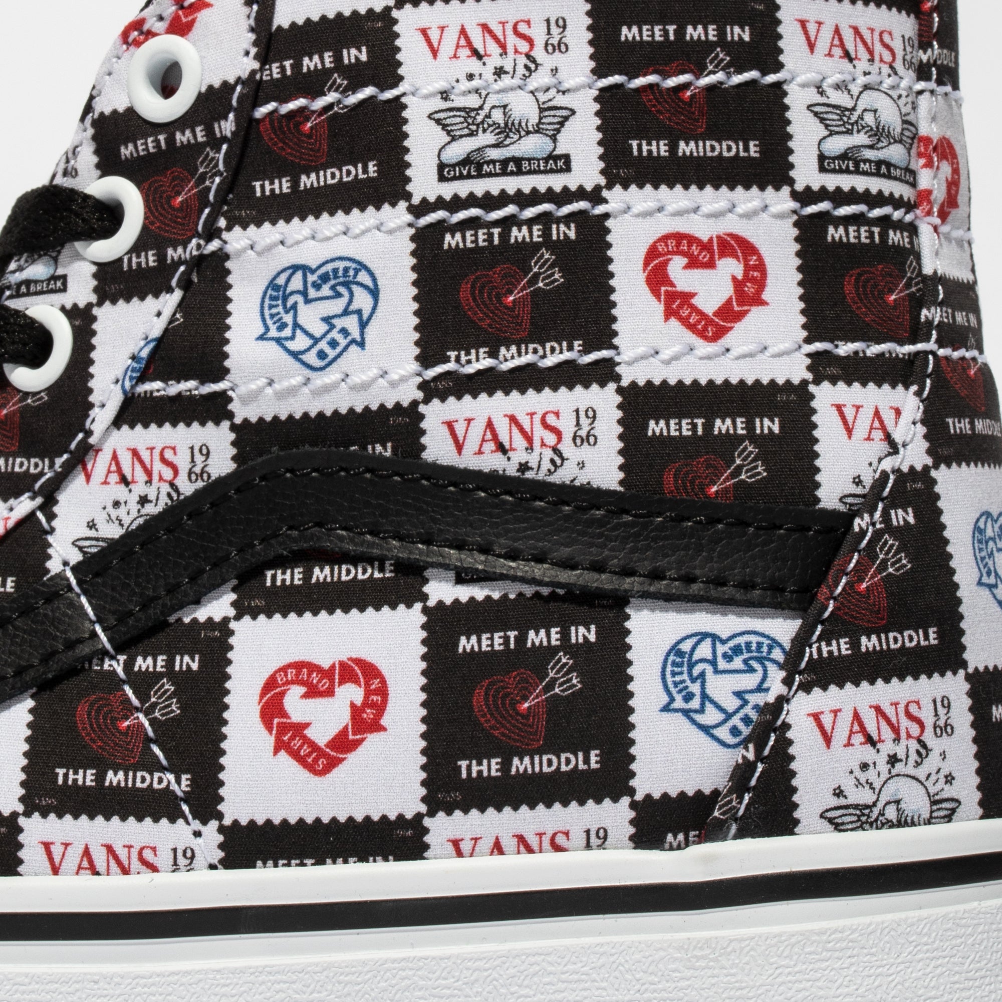 Vans Mens SK8-HI Tapered Shoes 'Blk/Wht'