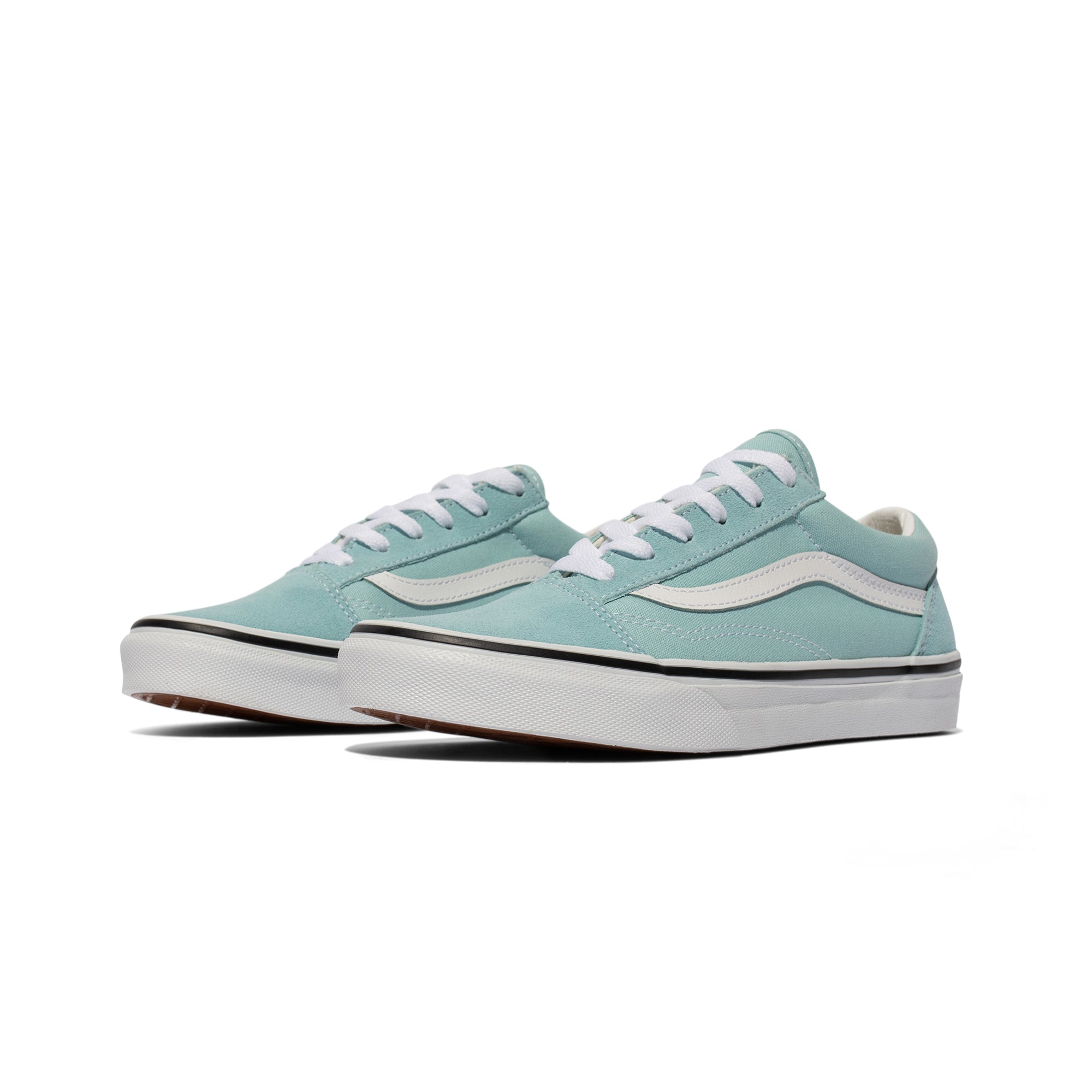 Vans Kids Old Skool Shoes 'Aquatic/True White'