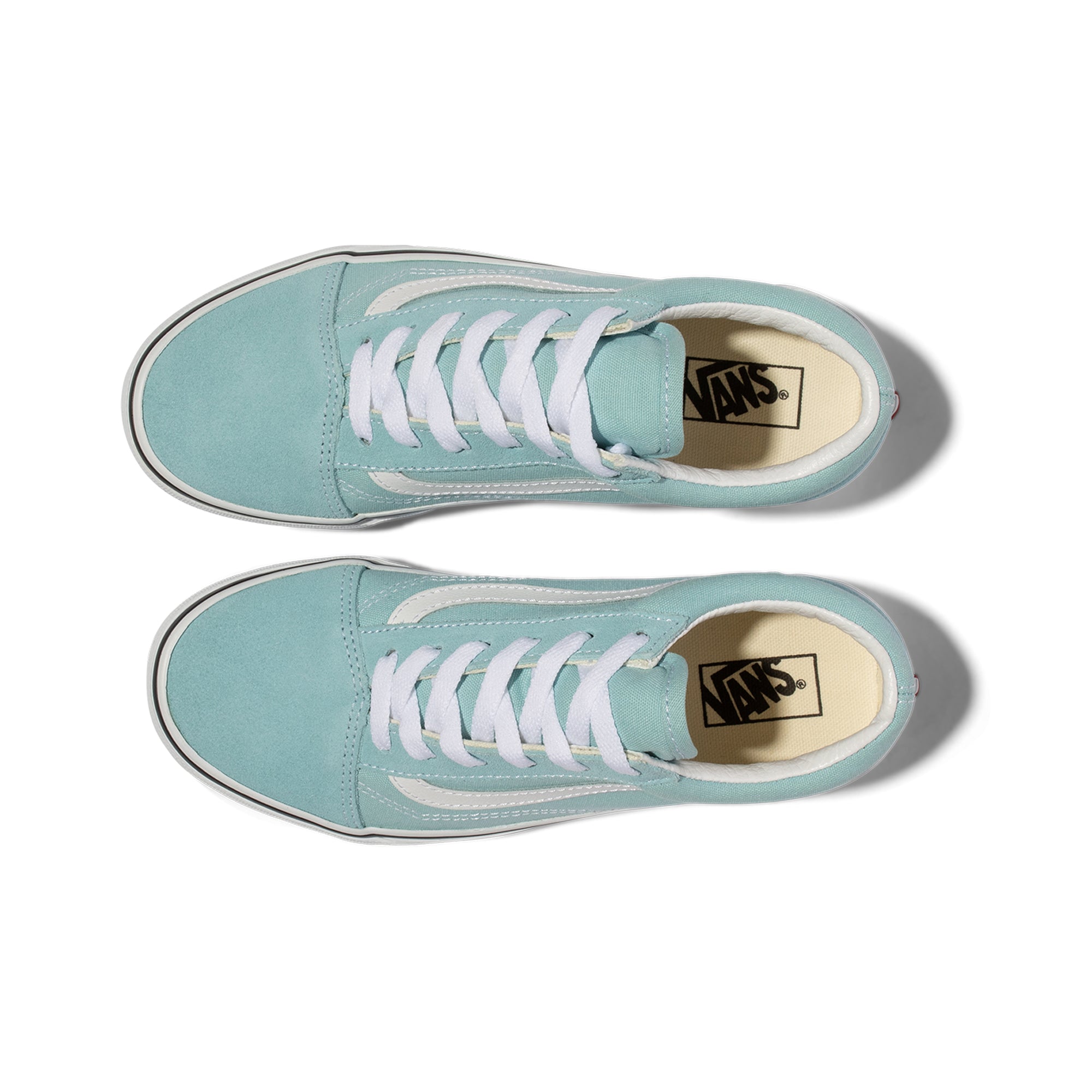 Vans Kids Old Skool Shoes 'Aquatic/True White'