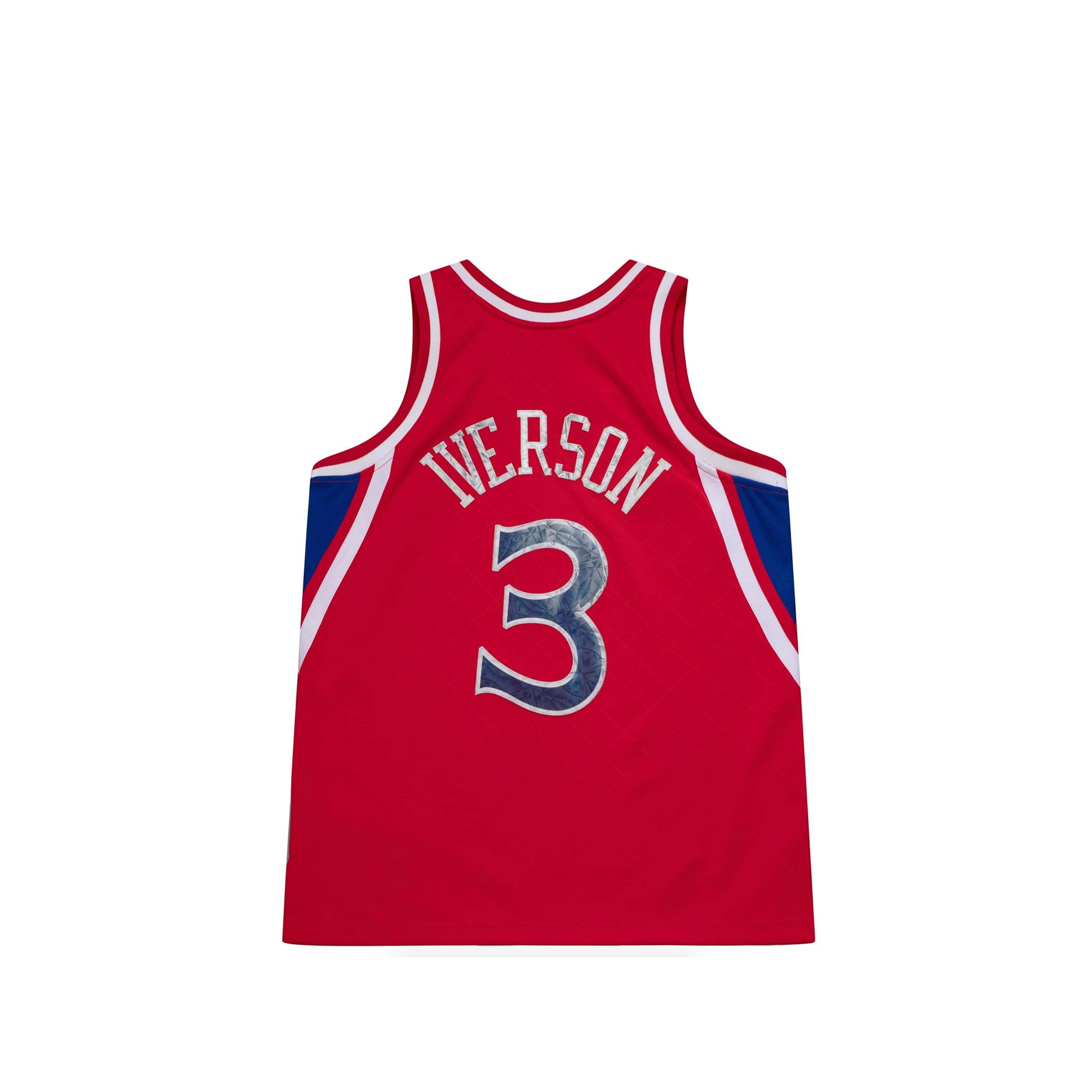 Mitchell & Ness Mens Allen Iverson 75th Anniversary Philadelphia 76ers Swingman Jersey