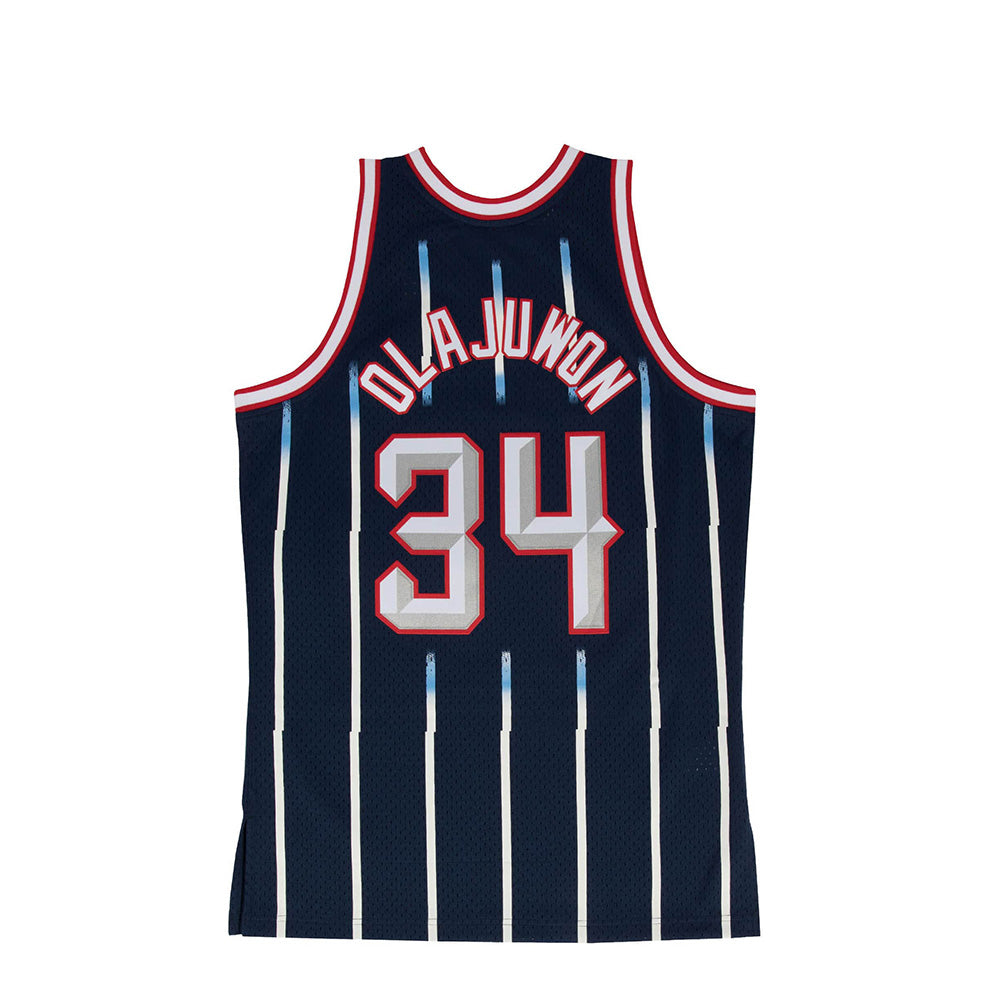 Mitchell & Ness Mens NBA Houston Rockets '96 'Hakeem Olajuwon' Swingman Jersey