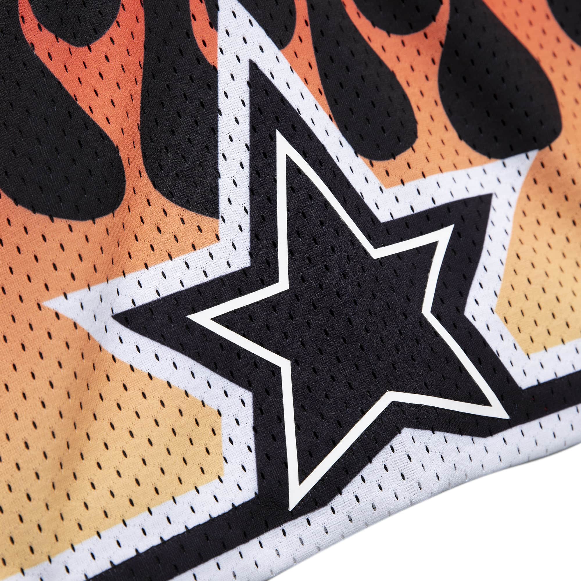 Mitchell & Ness NBA Flames Magic 94 'Black' Swingman Shorts