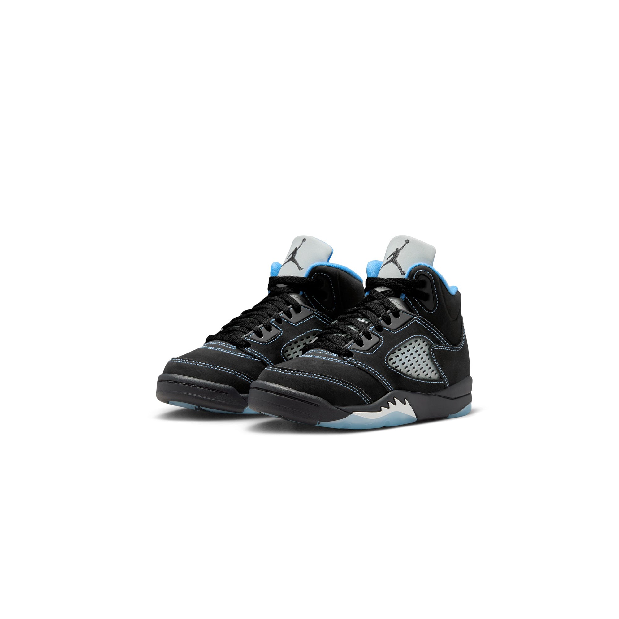 Air Jordan 5 Little Kids "Black Carolina" Shoes